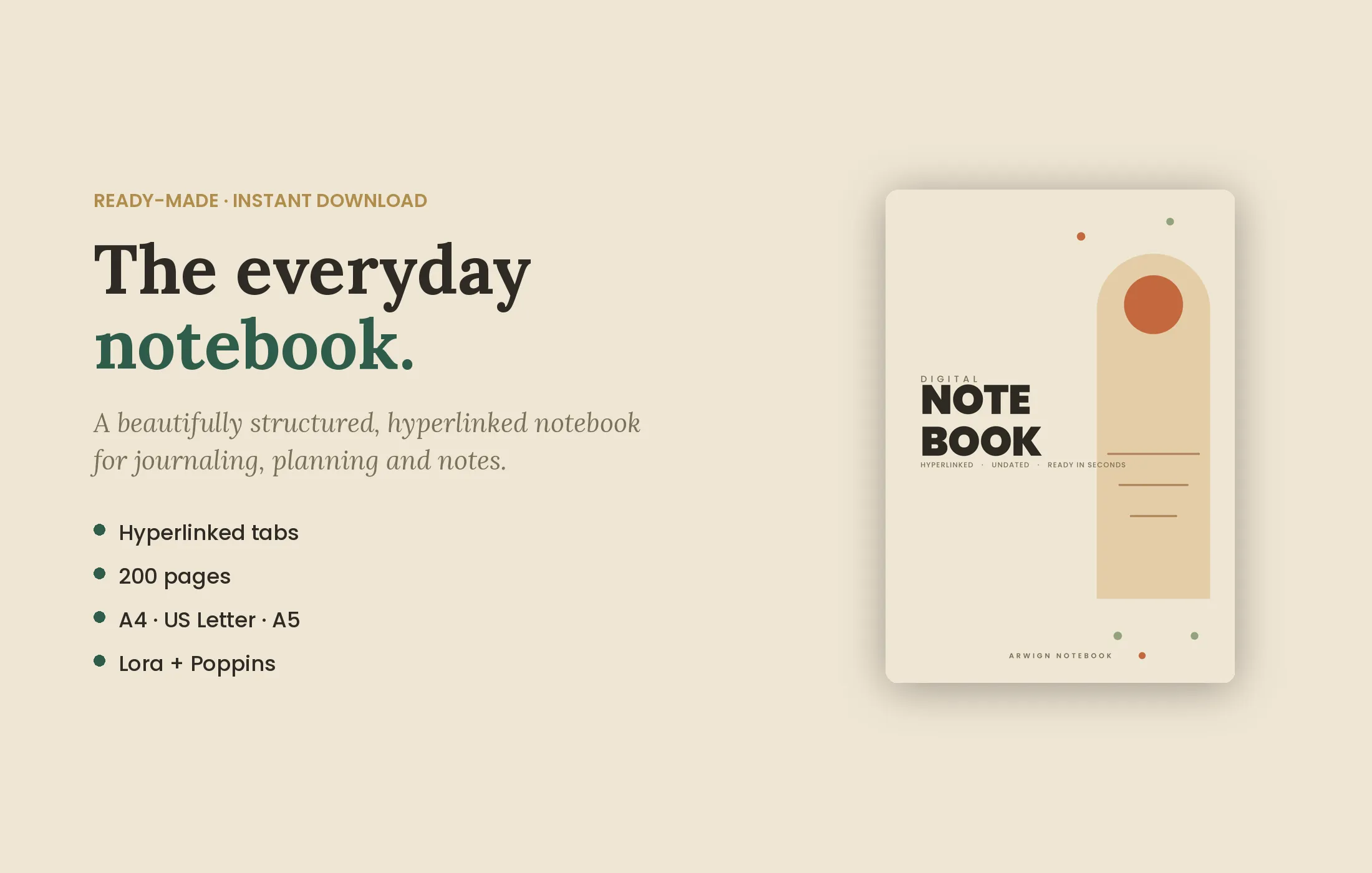 Arwign Notebook — Boho — image 8