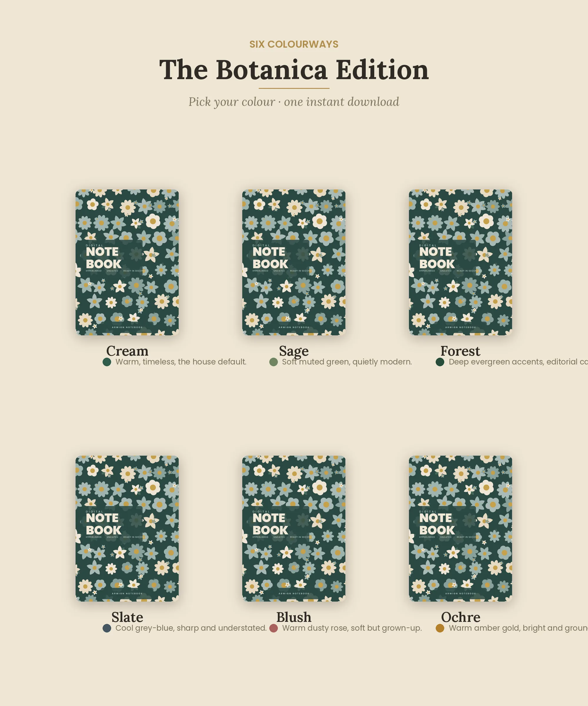 Arwign Notebook — Botanica