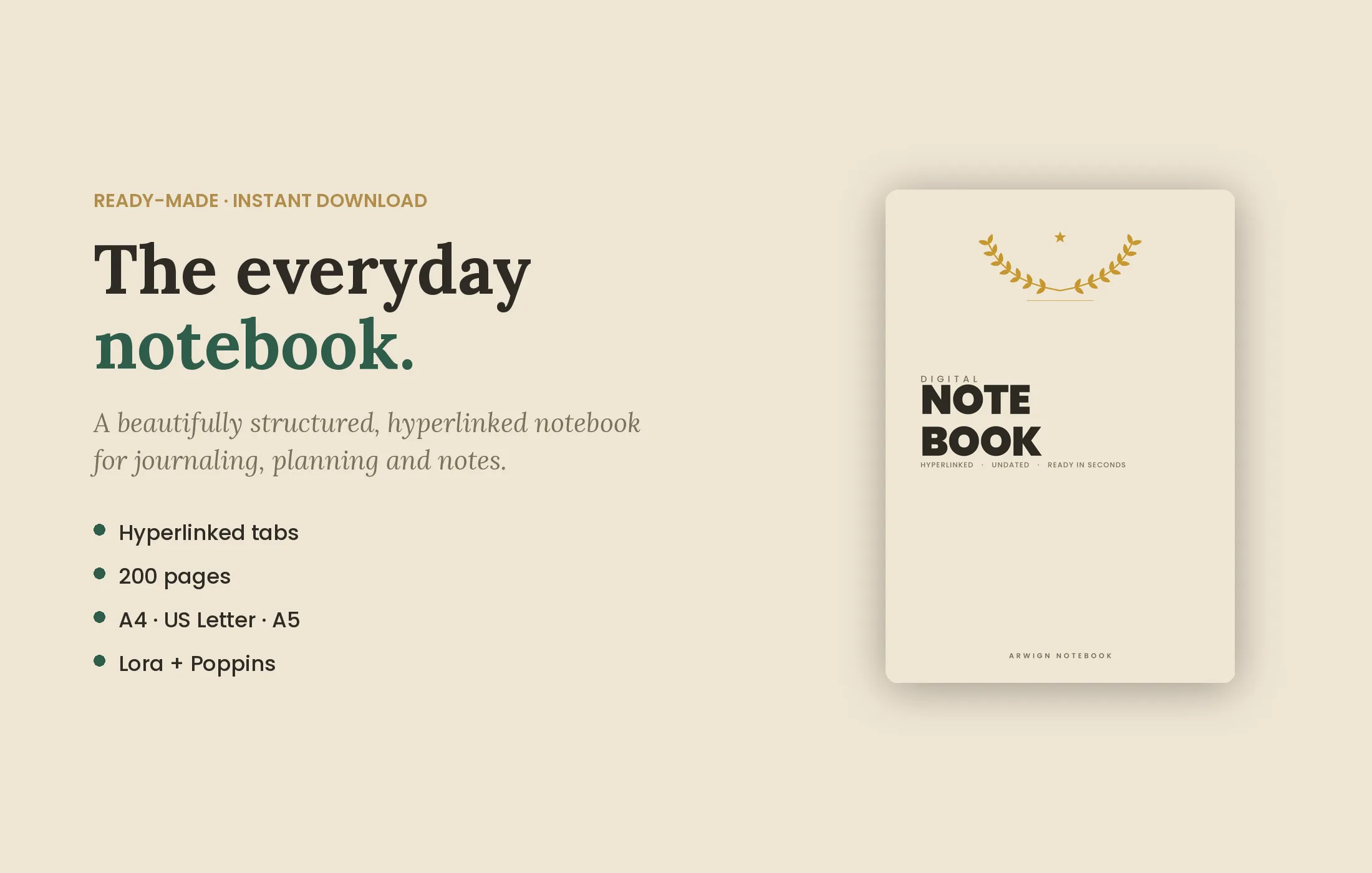 Arwign Notebook — Dark Academia — image 8