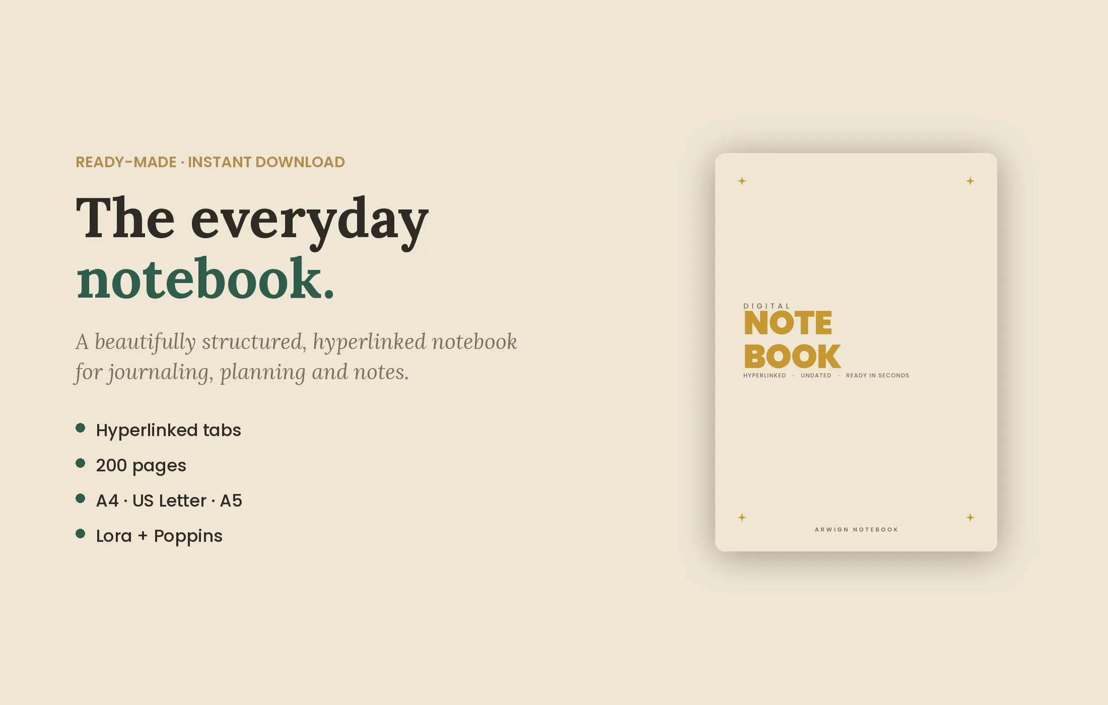 Arwign Notebook — Gilded — image 8