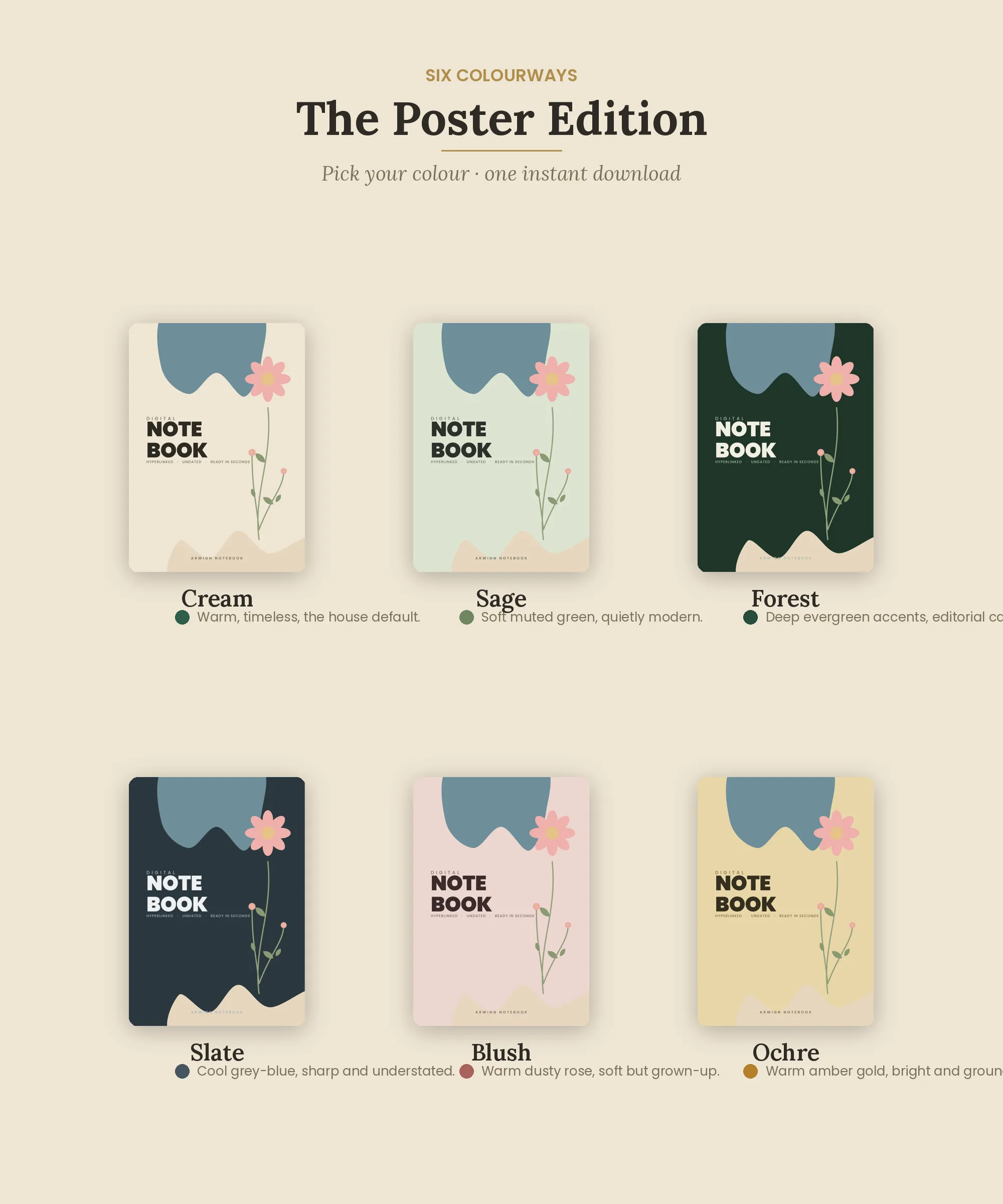 Arwign Notebook — Poster