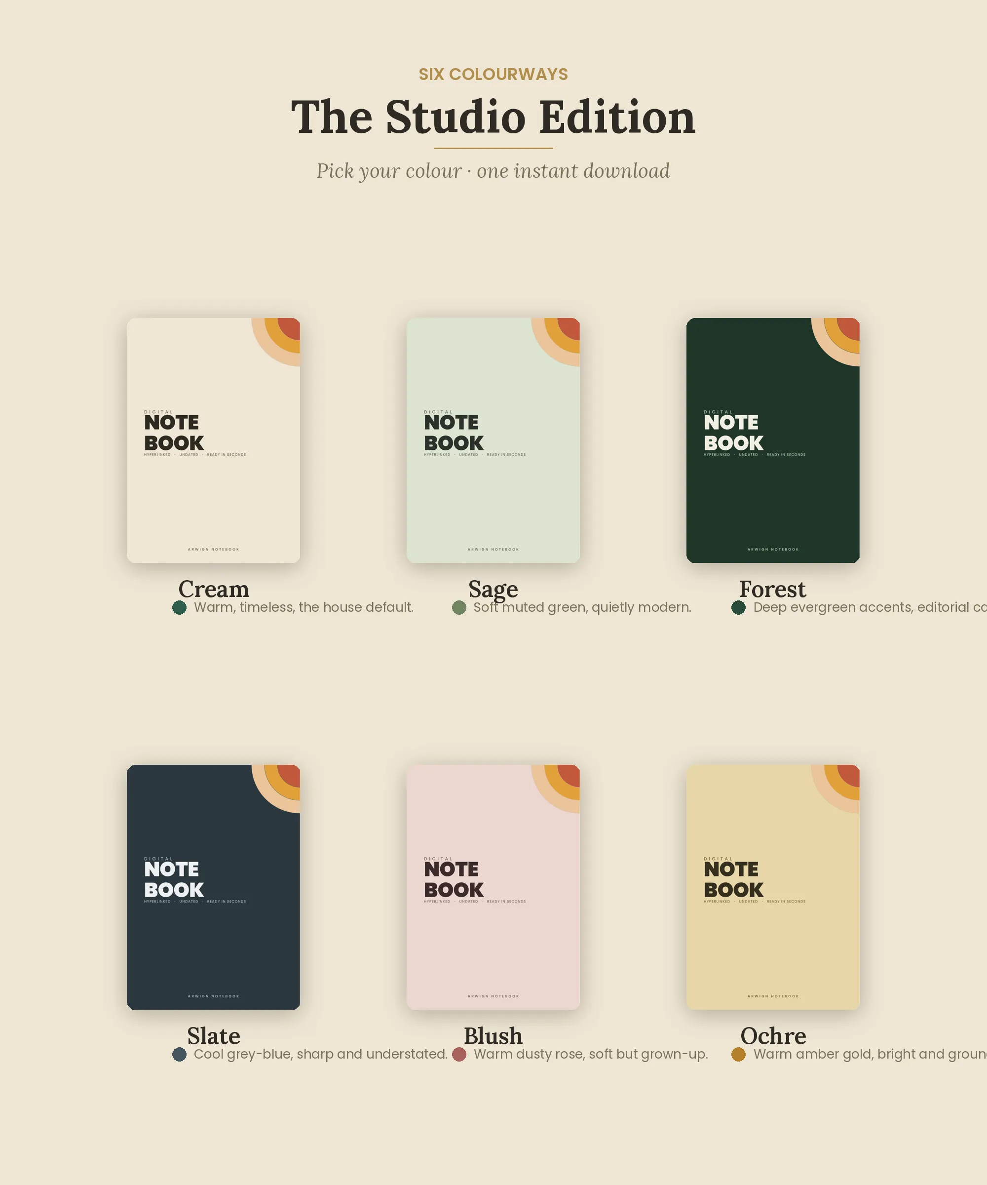 Arwign Notebook — Studio