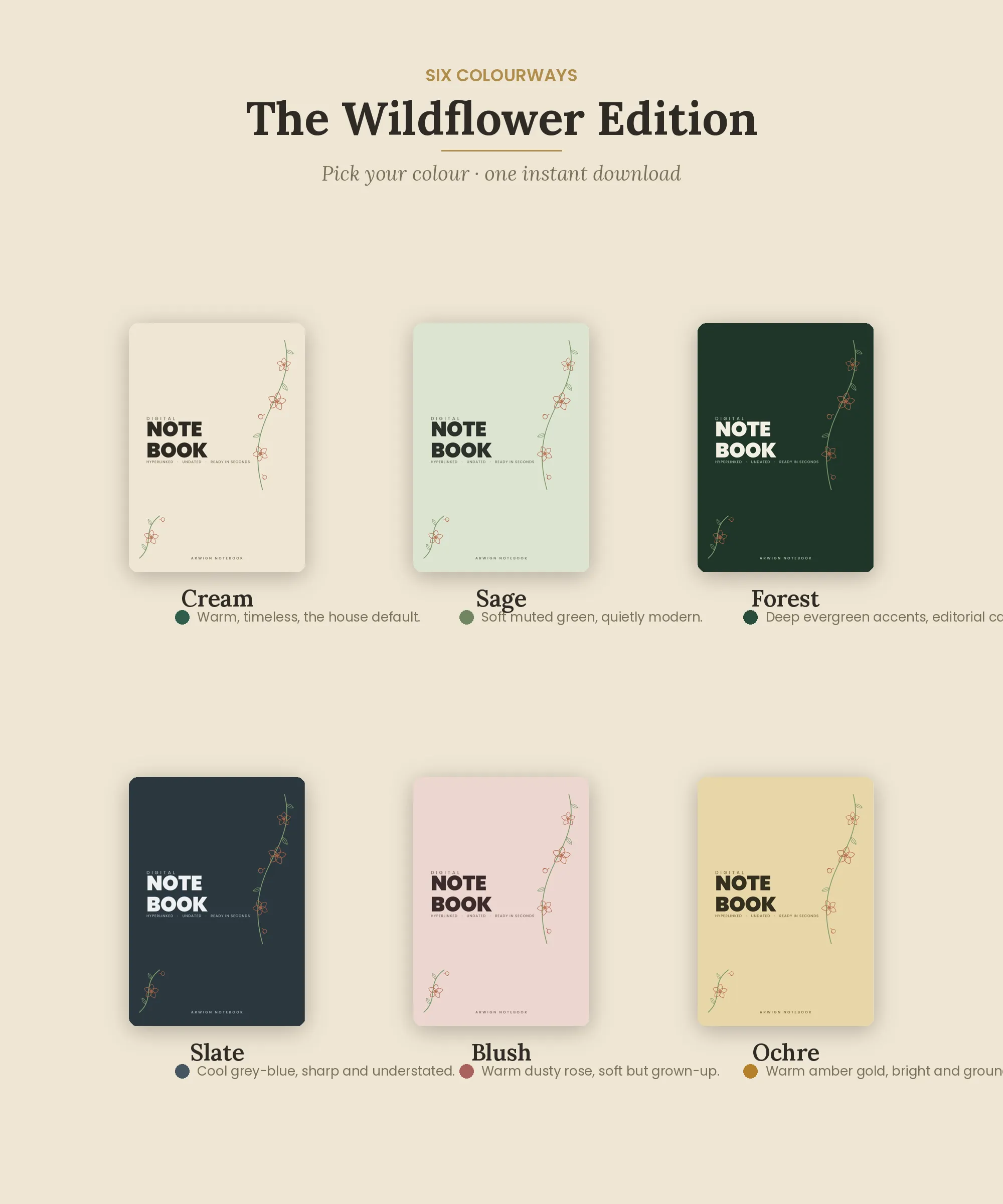 Arwign Notebook — Wildflower