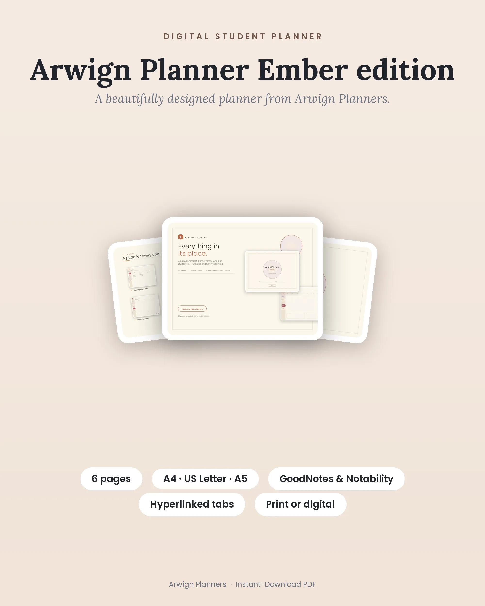 Arwign Planner Ember edition cover