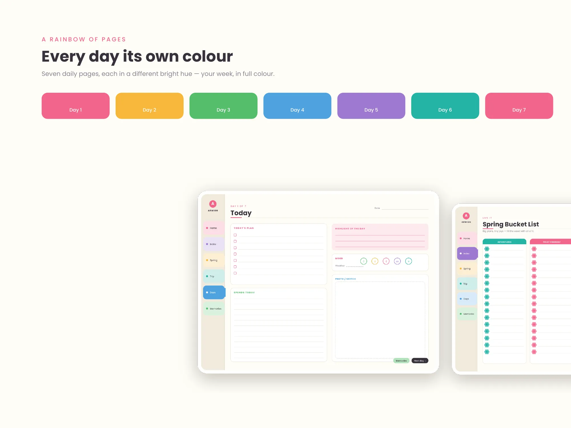 Arwign Planner Spring Break Edition — image 4