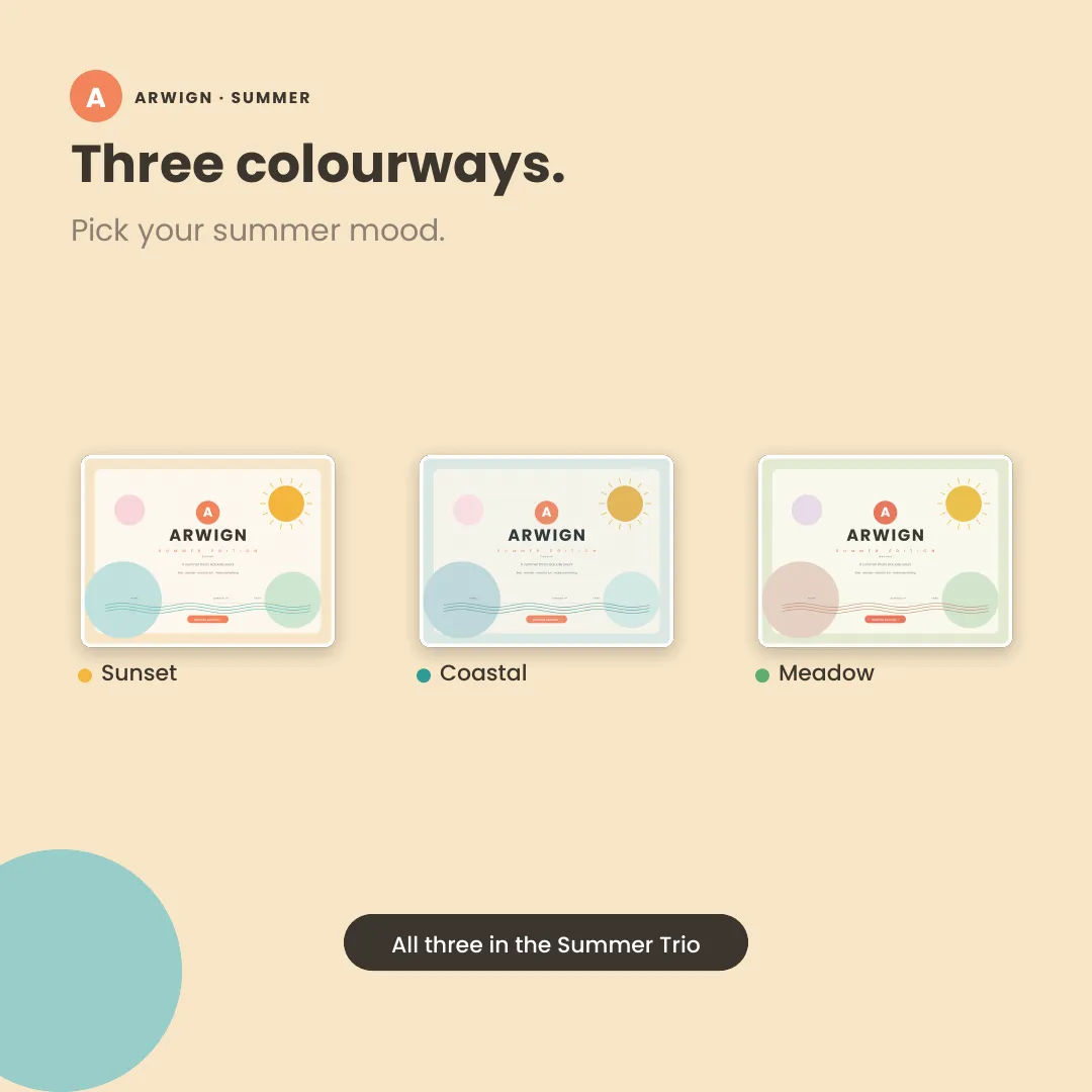 Arwign Planner Summer Break Edition — image 3