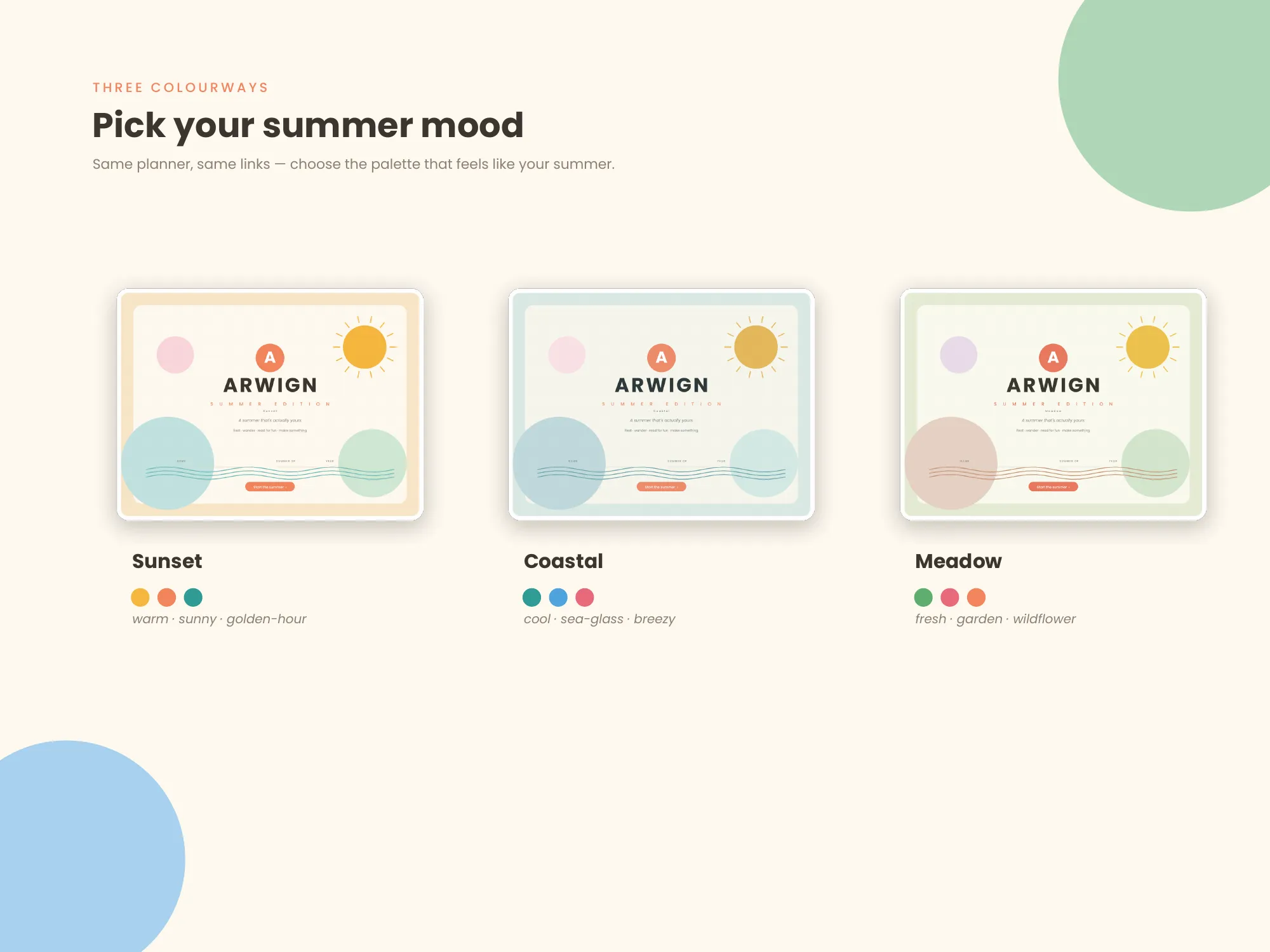 Arwign Planner Summer Break Edition — image 4