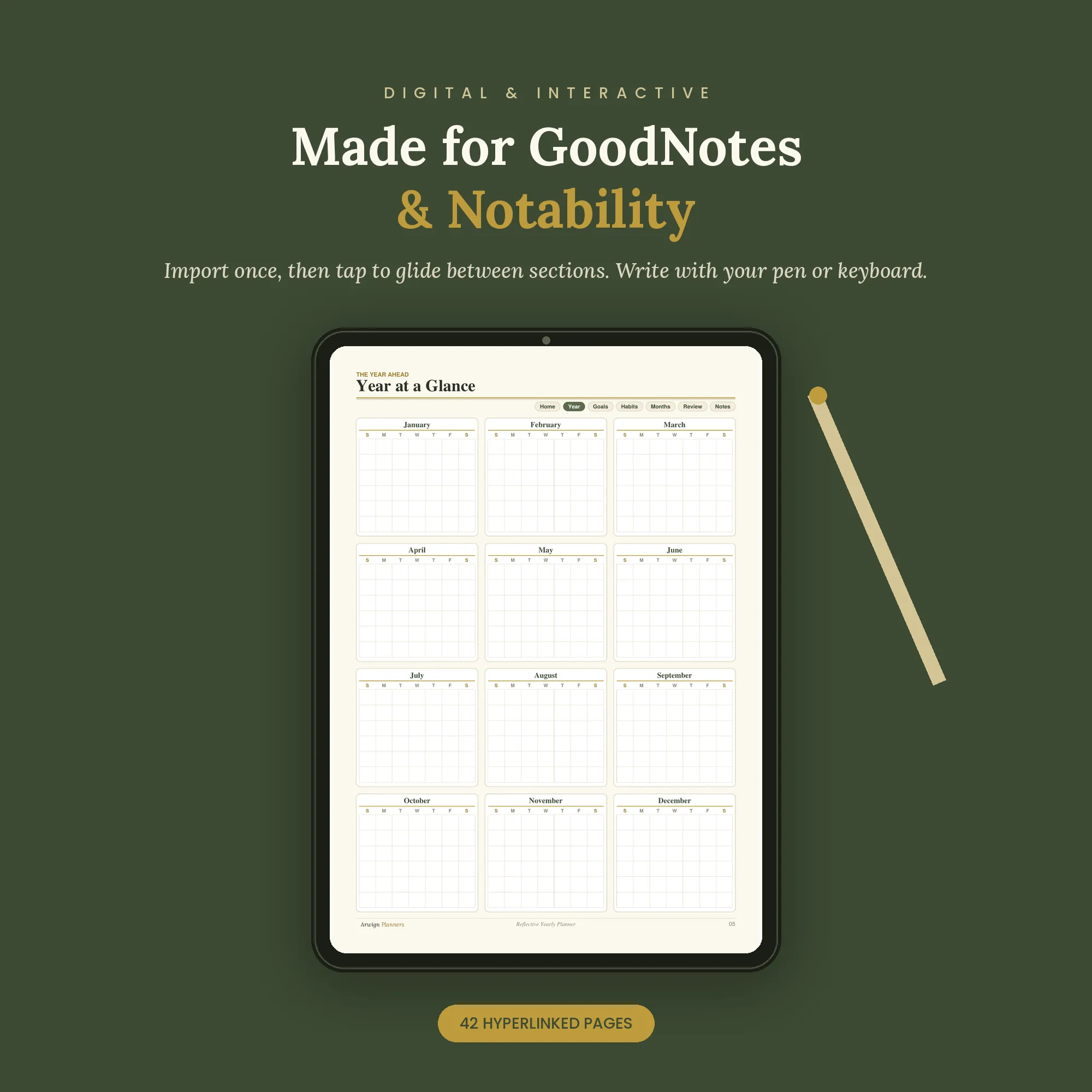 Arwign Reflective Yearly Planner — image 3