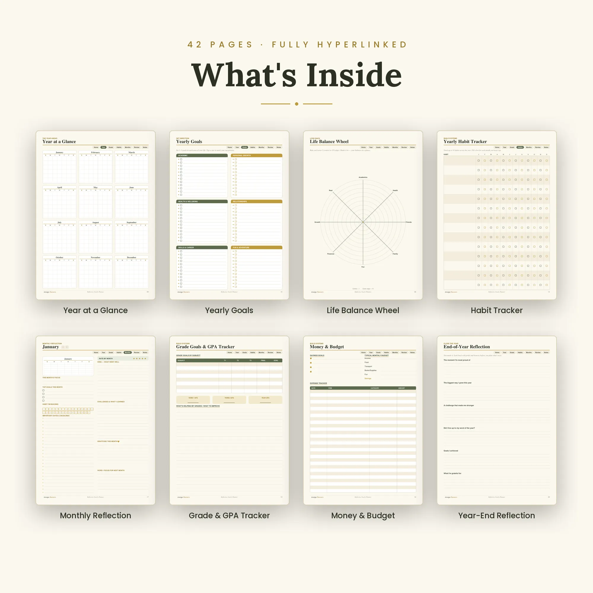 Arwign Reflective Yearly Planner — image 4