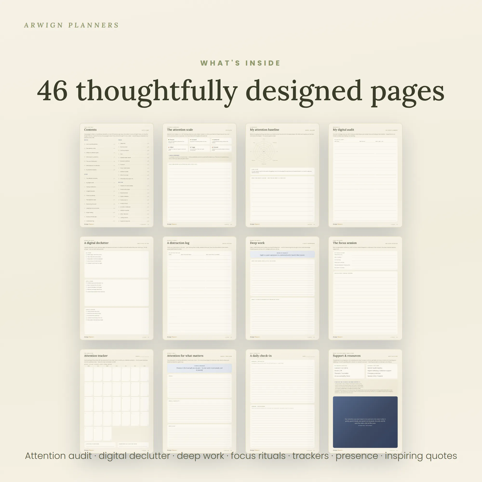 Attention, Reclaimed — A Focus & Digital Wellbeing Planner — image 4
