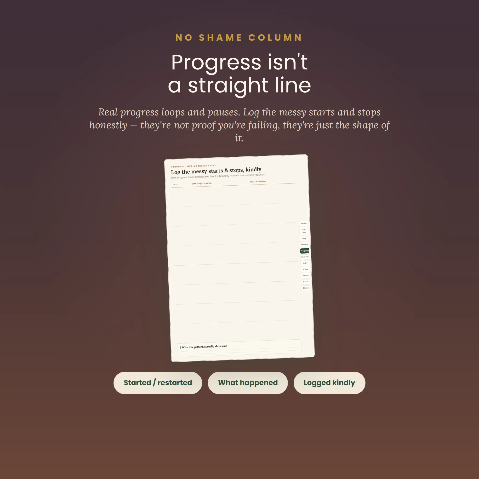 Begin Anywhere — ADHD Fresh Start Planner — image 4