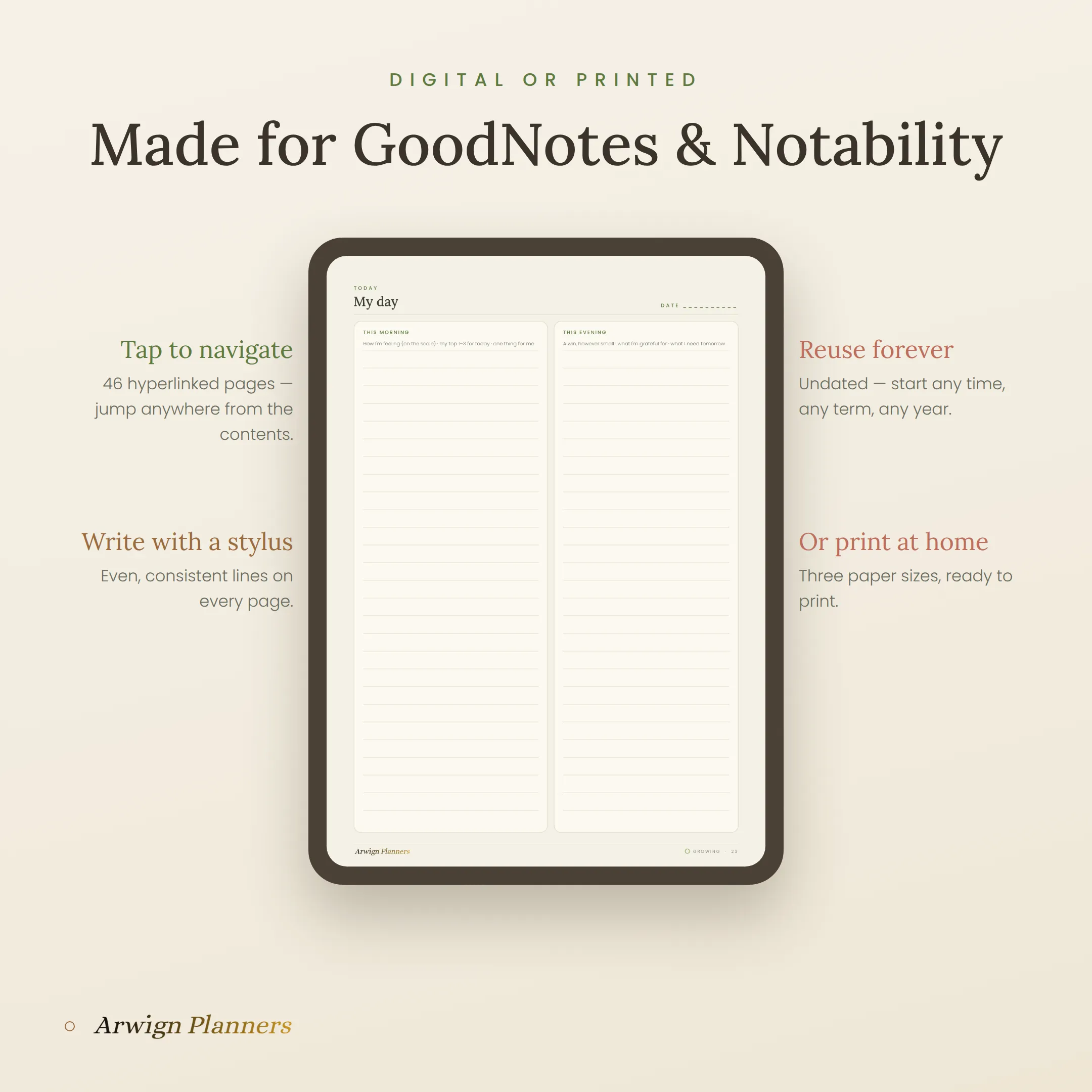 Bloom Where You're Planted — A Growth & Wellbeing Planner for Students & Young Adults — image 3