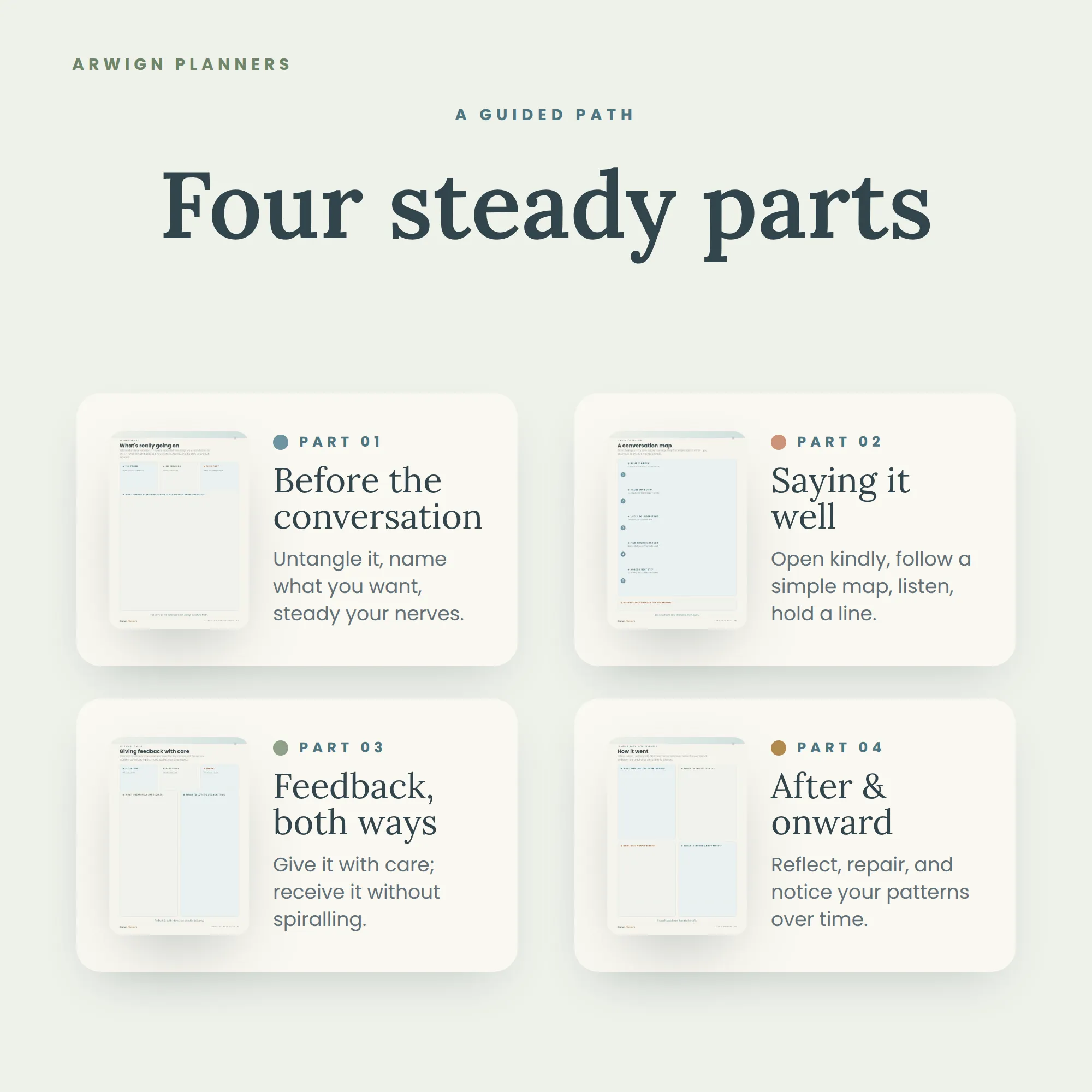 Clear the Air — a Difficult Conversations & Feedback Planner — image 4