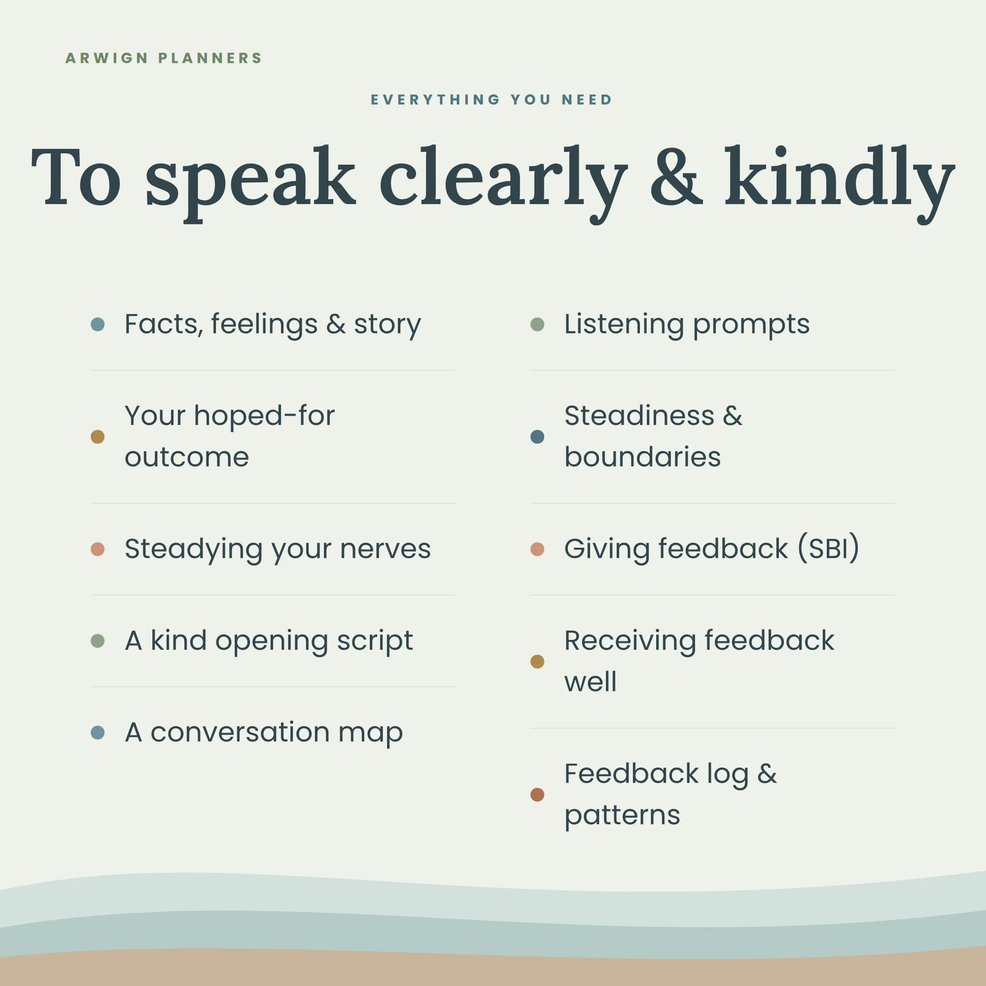 Clear the Air — a Difficult Conversations & Feedback Planner — image 5