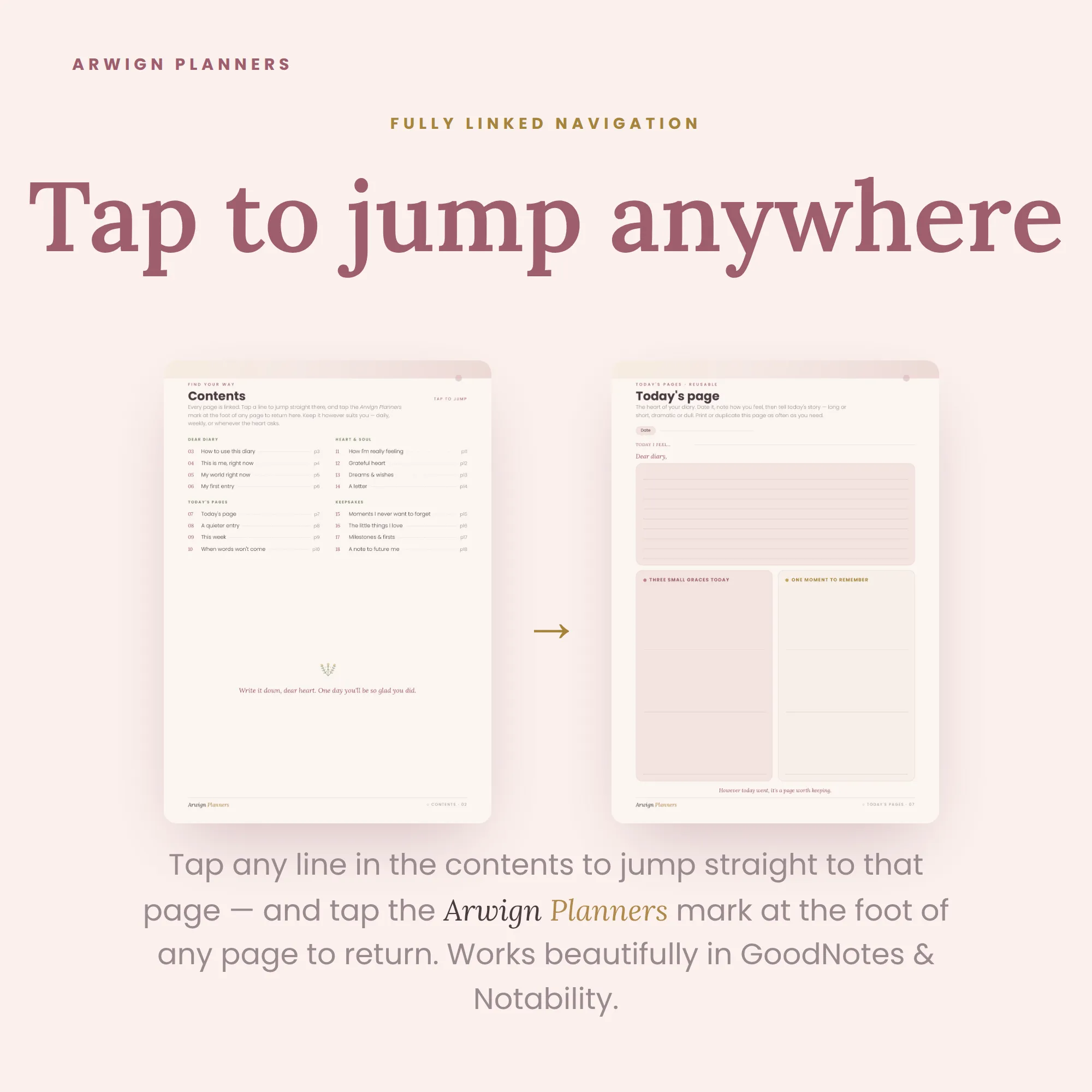 Dear Diary — A Journal for Your Days, Thoughts & Keepsakes — image 3