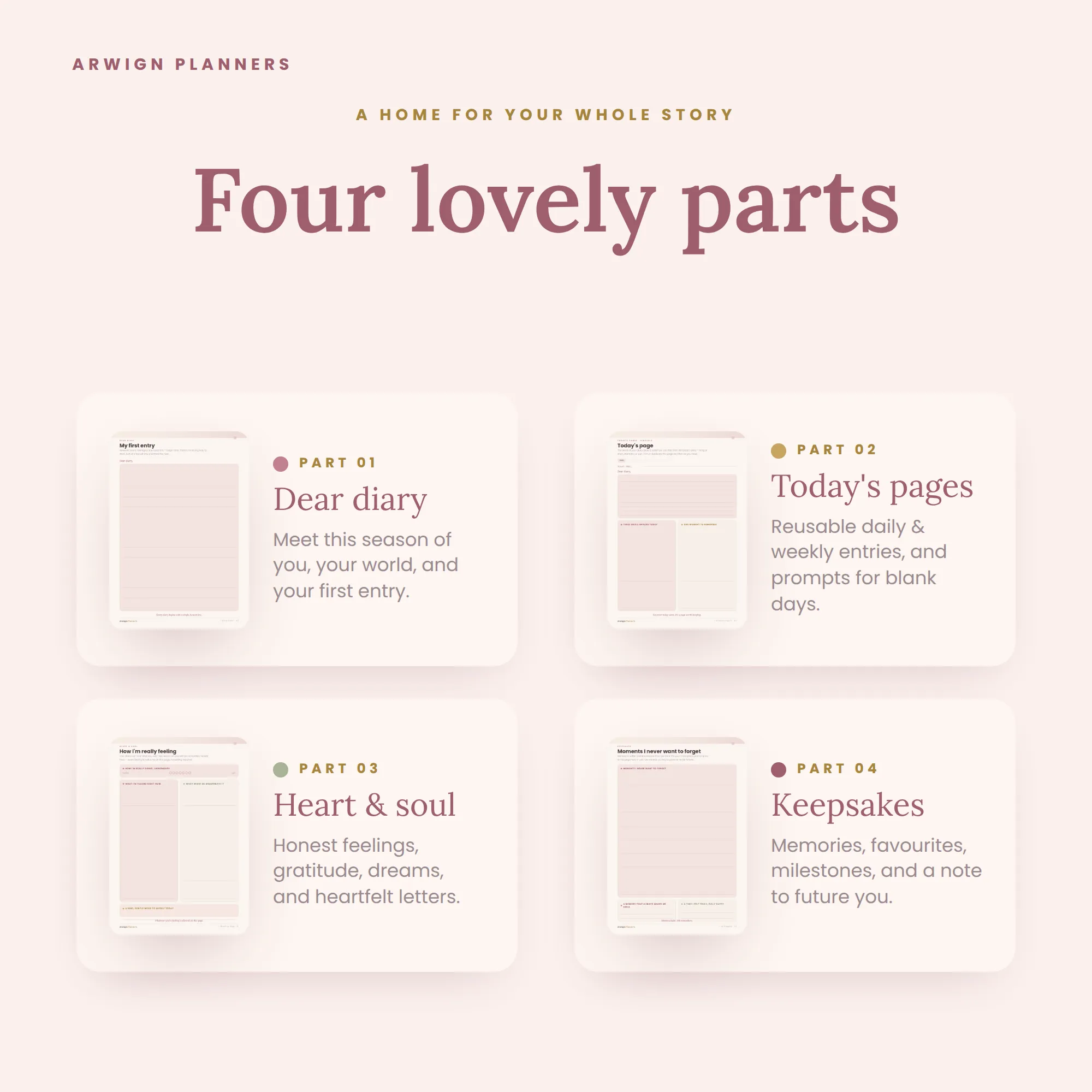 Dear Diary — A Journal for Your Days, Thoughts & Keepsakes — image 4
