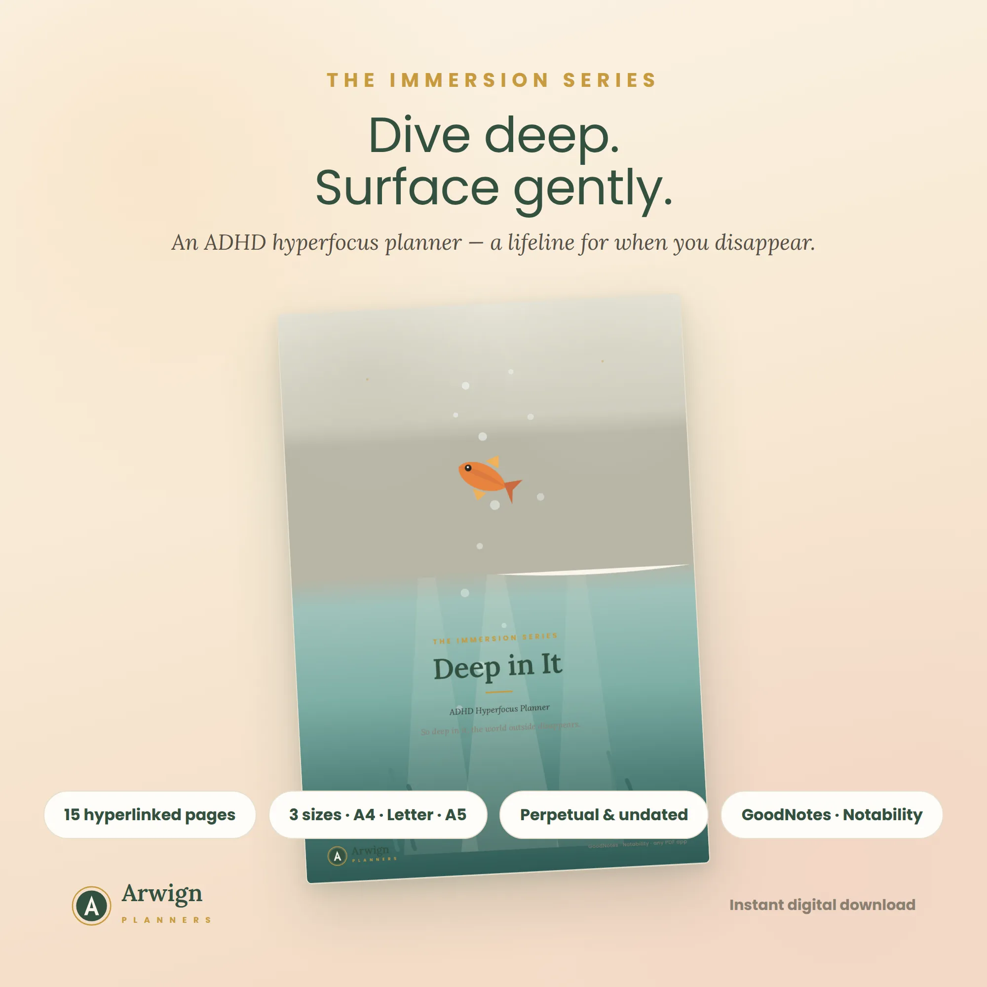 Deep in It — ADHD Hyperfocus Planner — image 3