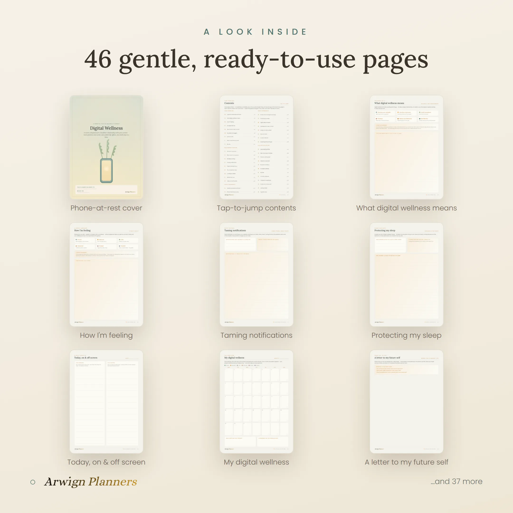 Digital Wellness — A Mindful Tech & Balance Planner — image 2