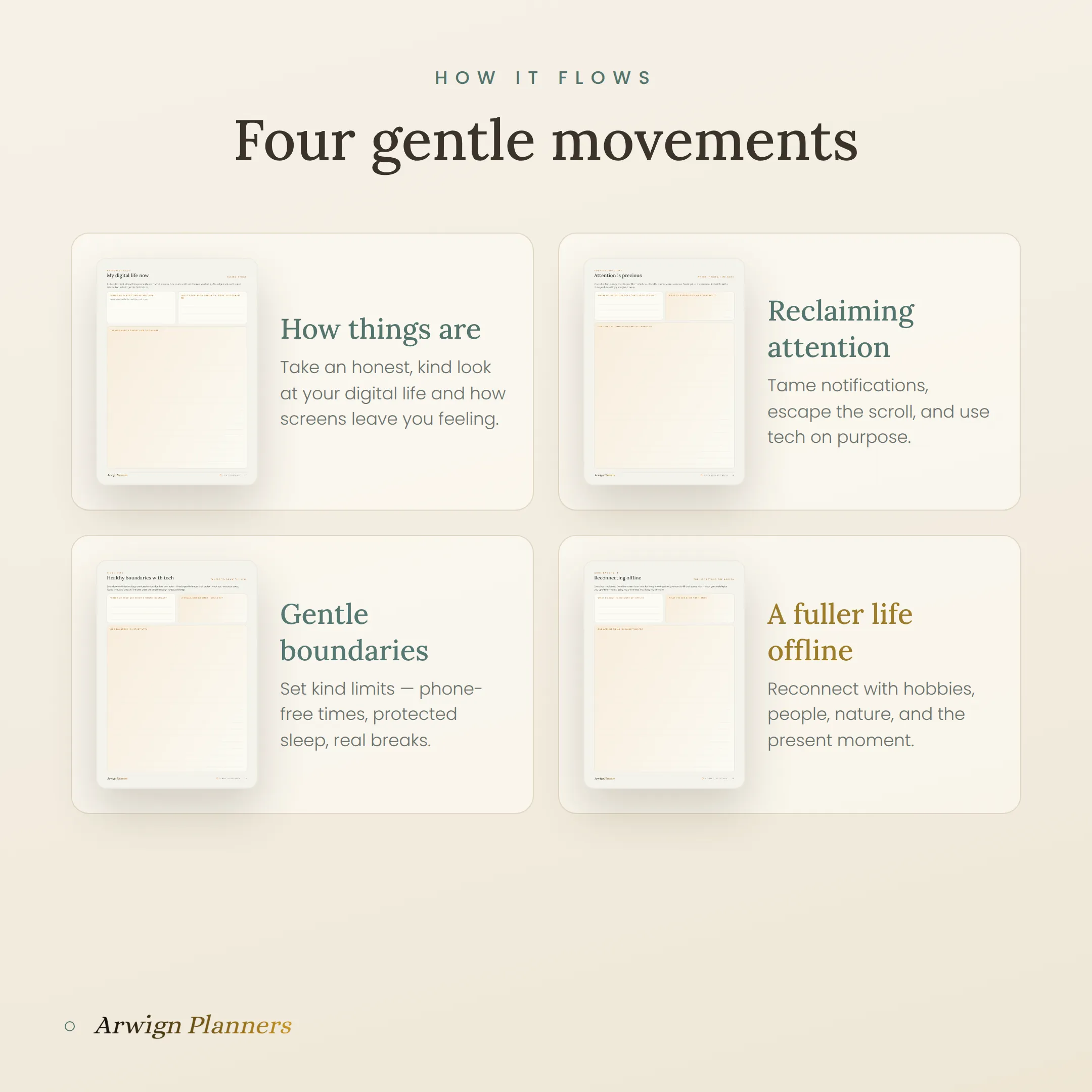 Digital Wellness — A Mindful Tech & Balance Planner — image 5