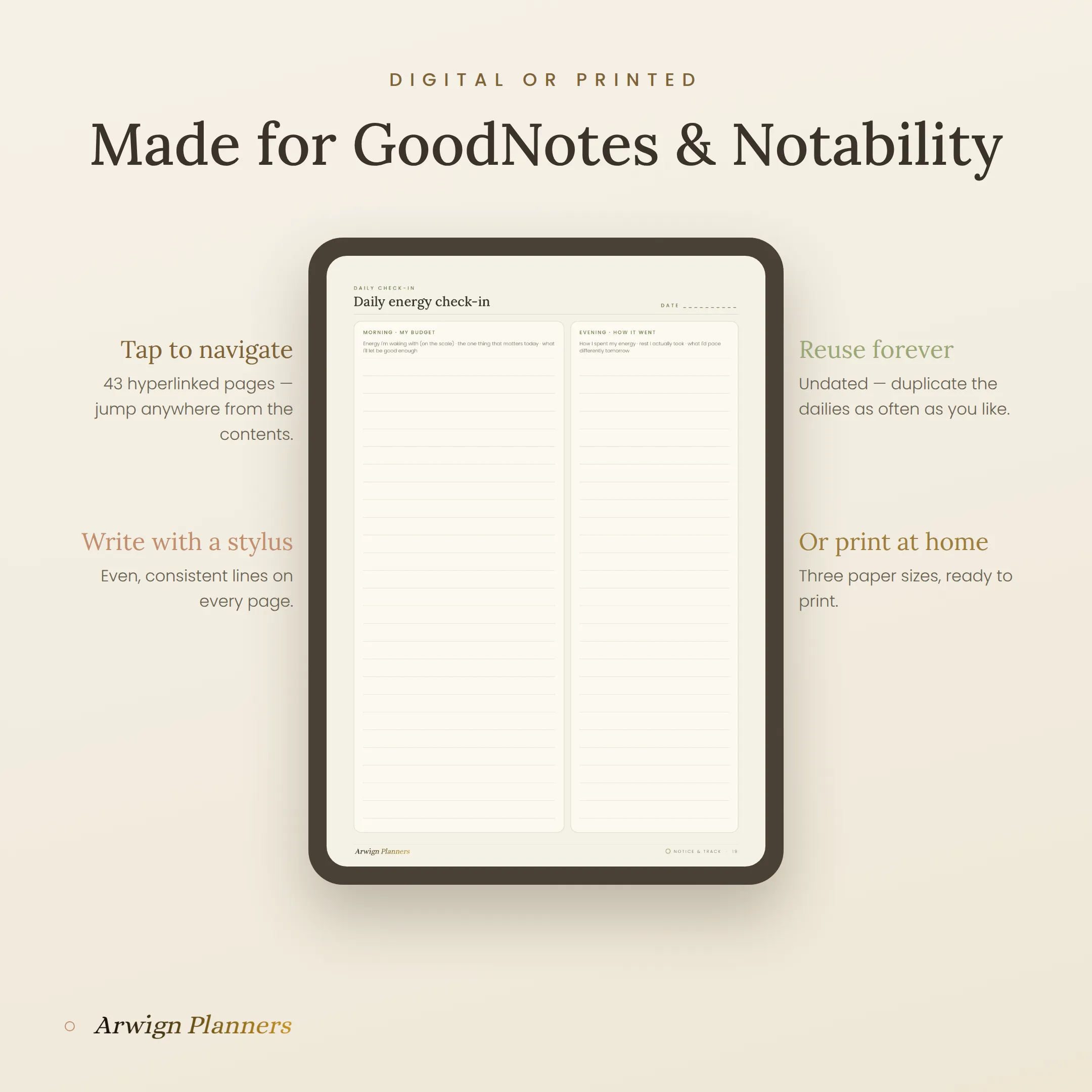 Ebb & Flow — Energy & Fatigue Planner — image 3