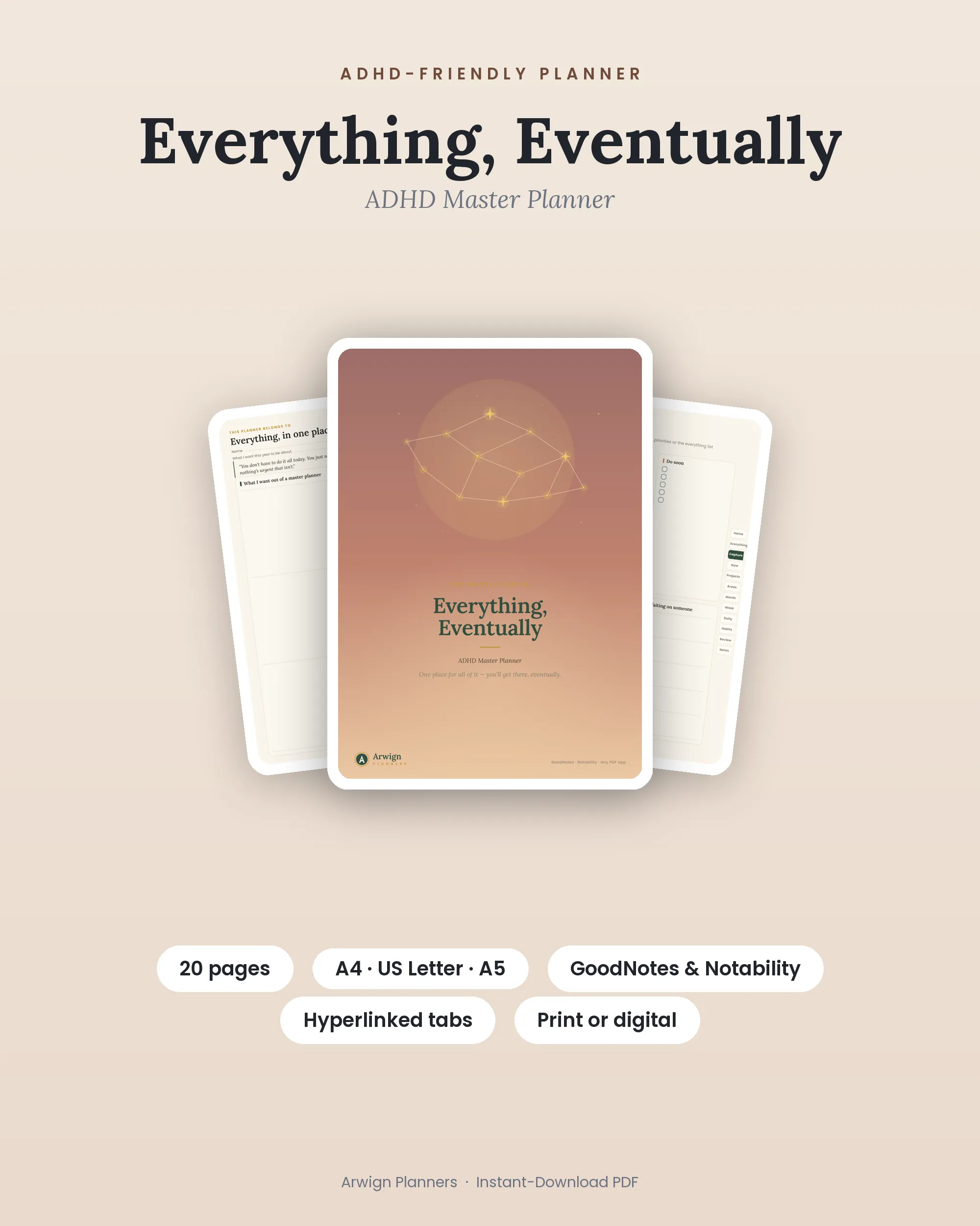 Everything, Eventually — ADHD Master Planner cover