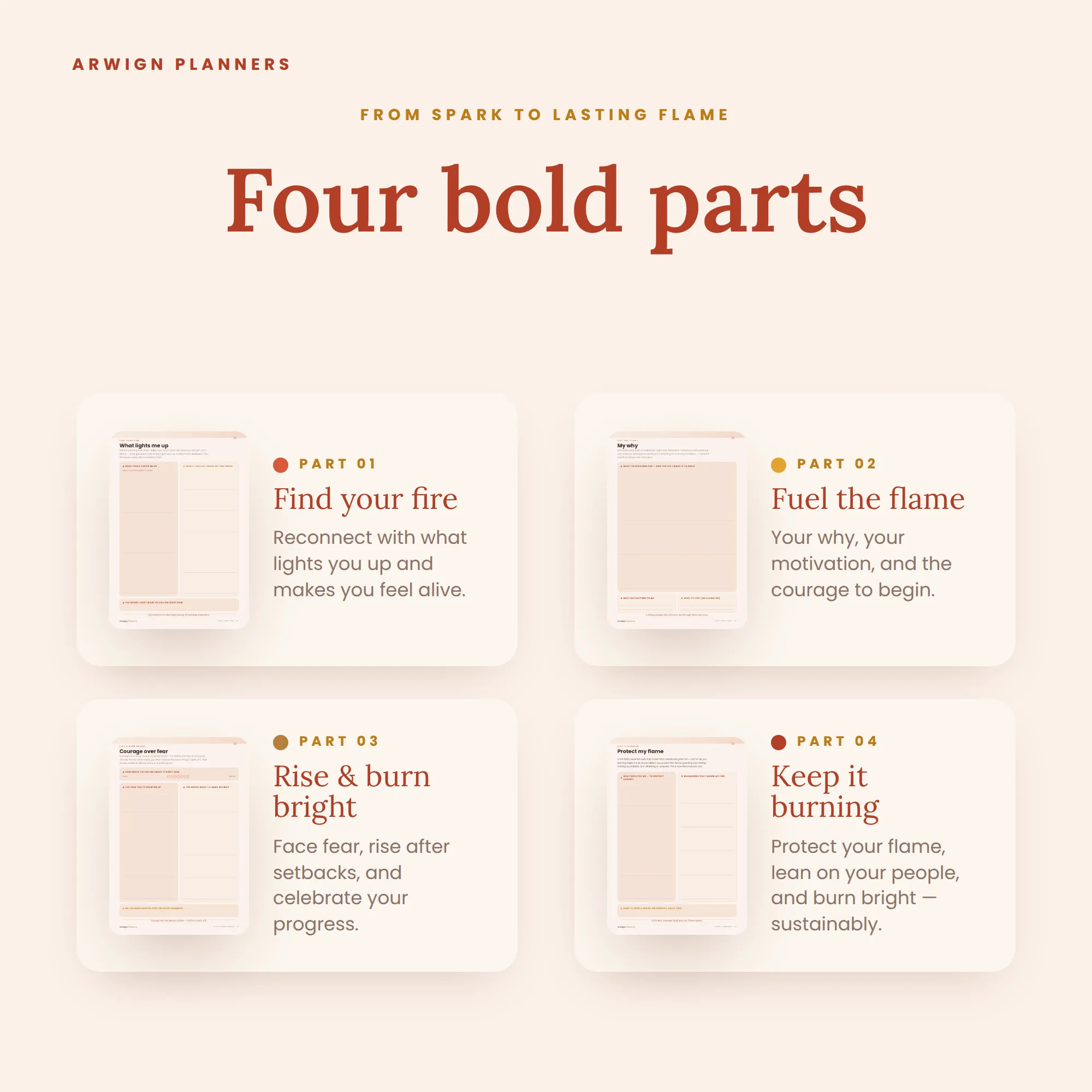 Fire Within — A Planner to Reignite Your Passion, Courage & Drive — image 4