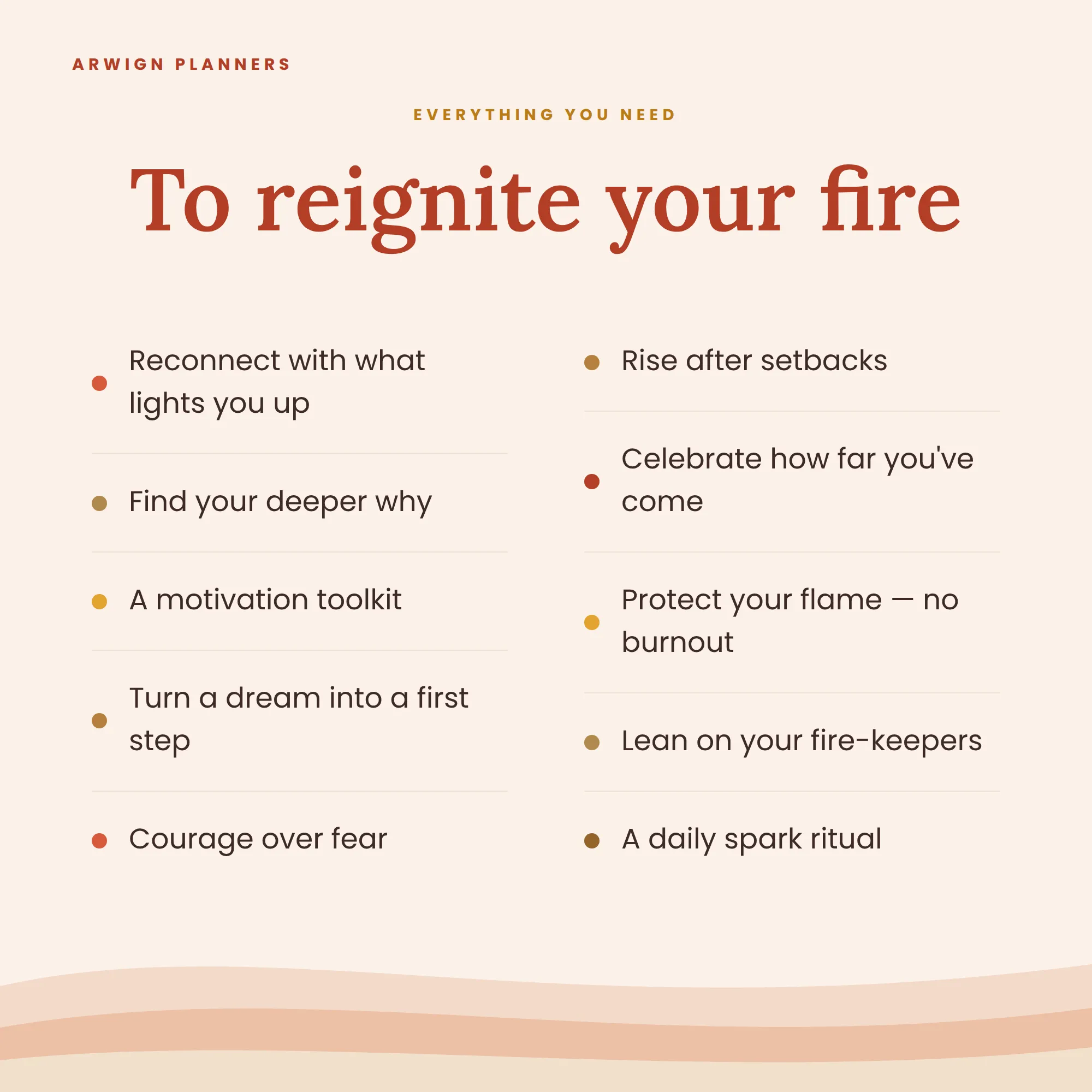 Fire Within — A Planner to Reignite Your Passion, Courage & Drive — image 5