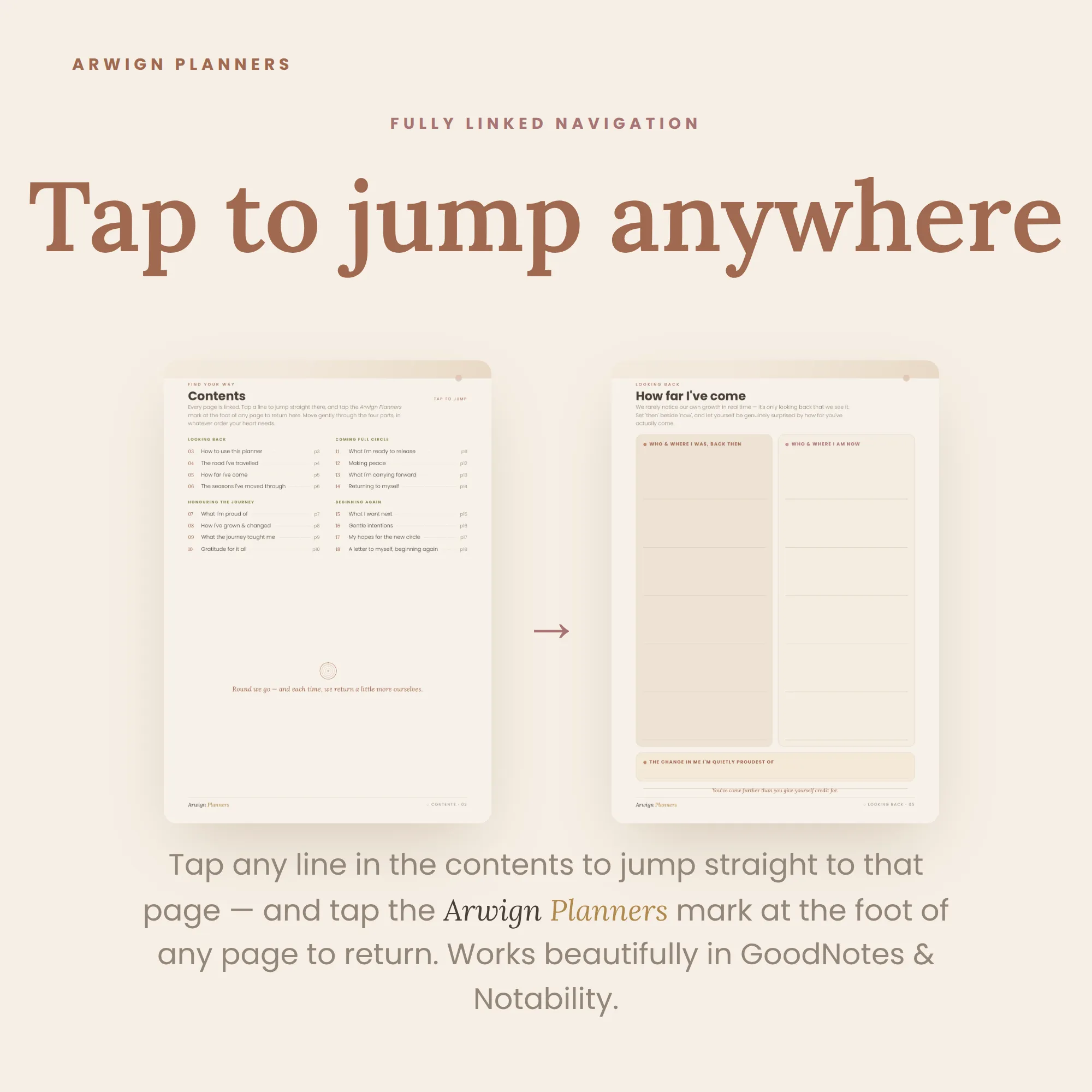Full Circle — A Reflection & New-Beginnings Planner — image 3