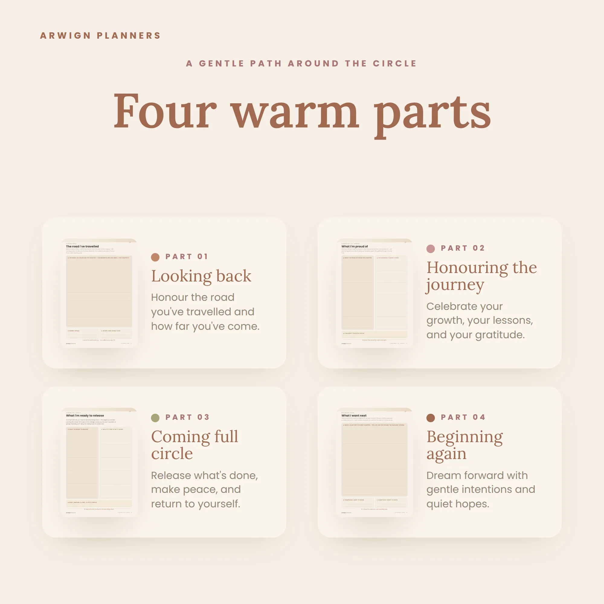 Full Circle — A Reflection & New-Beginnings Planner — image 4