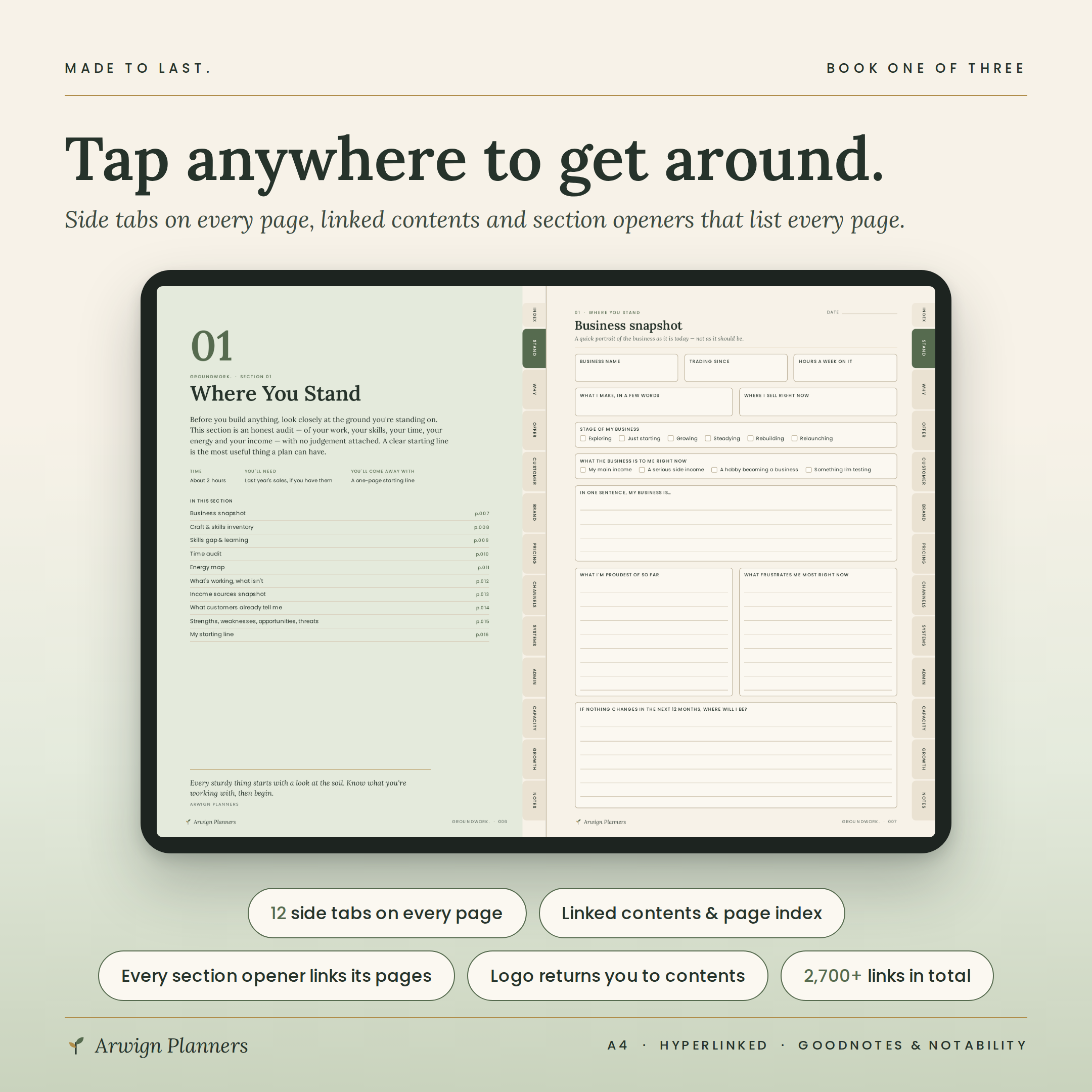 GROUNDWORK. — Business Planner for Makers — image 6