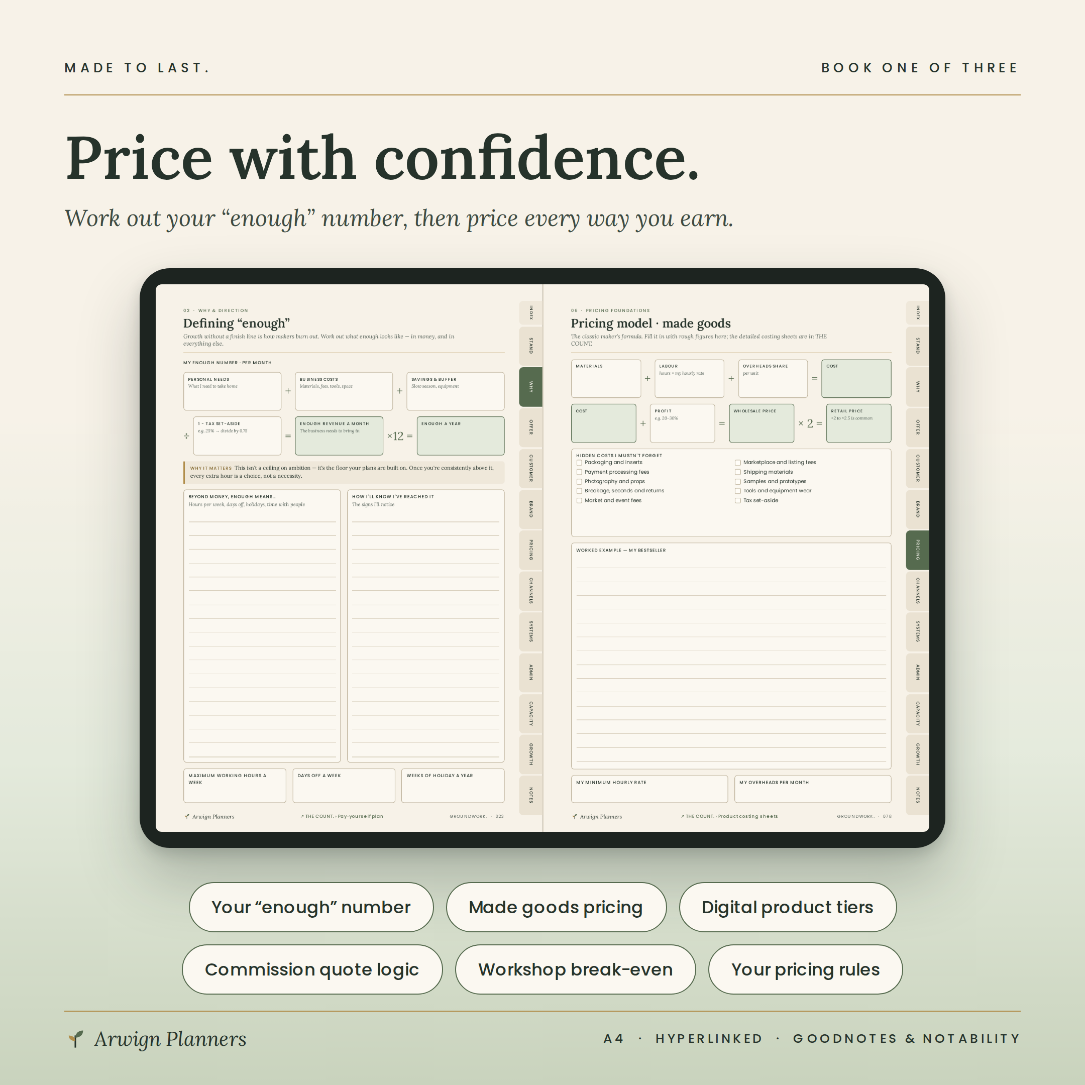 GROUNDWORK. — Business Planner for Makers — image 8