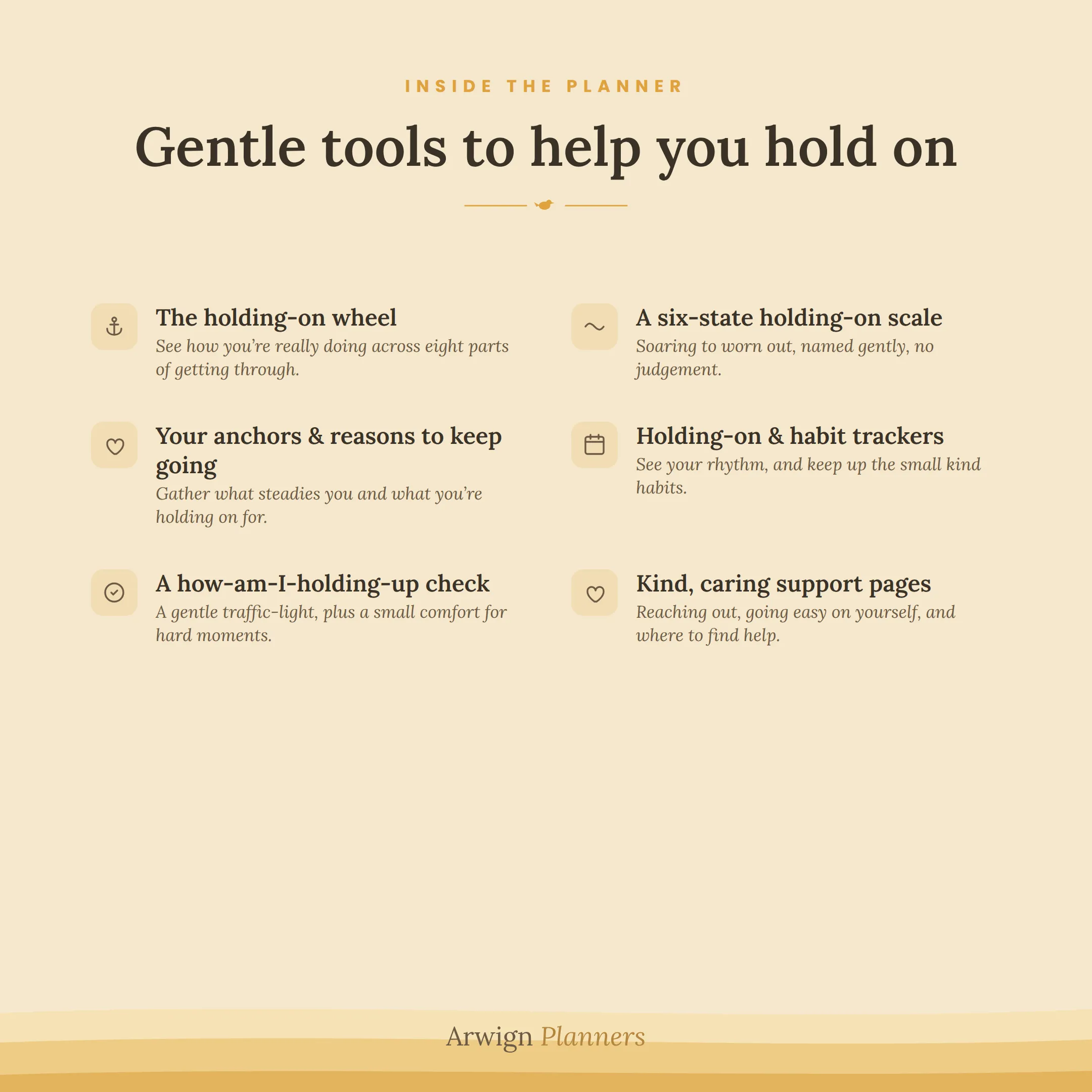 Hang on There — a warm, gentle encouragement planner for any student getting through a hard stretch — image 5