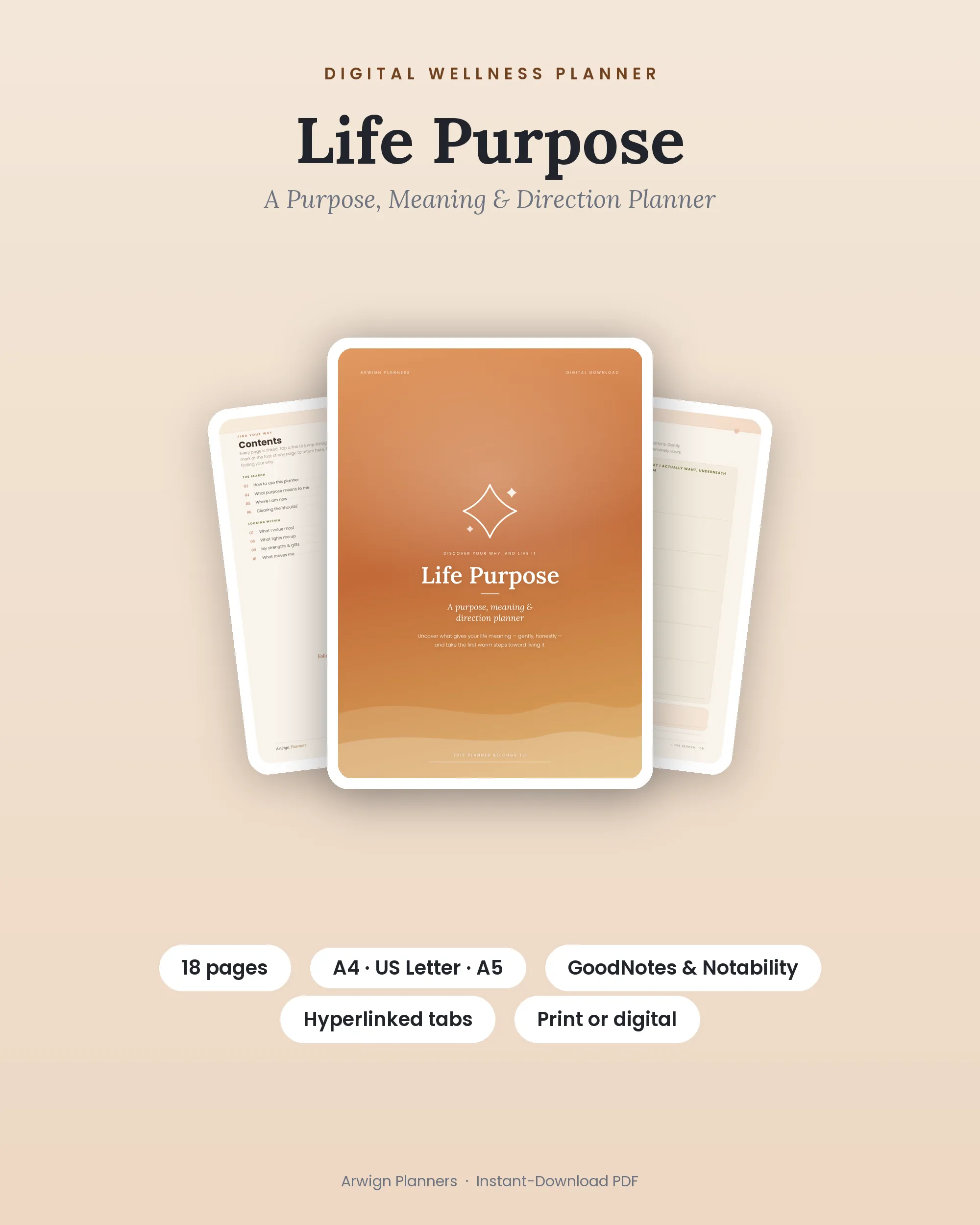 Life Purpose — A Purpose, Meaning & Direction Planner cover