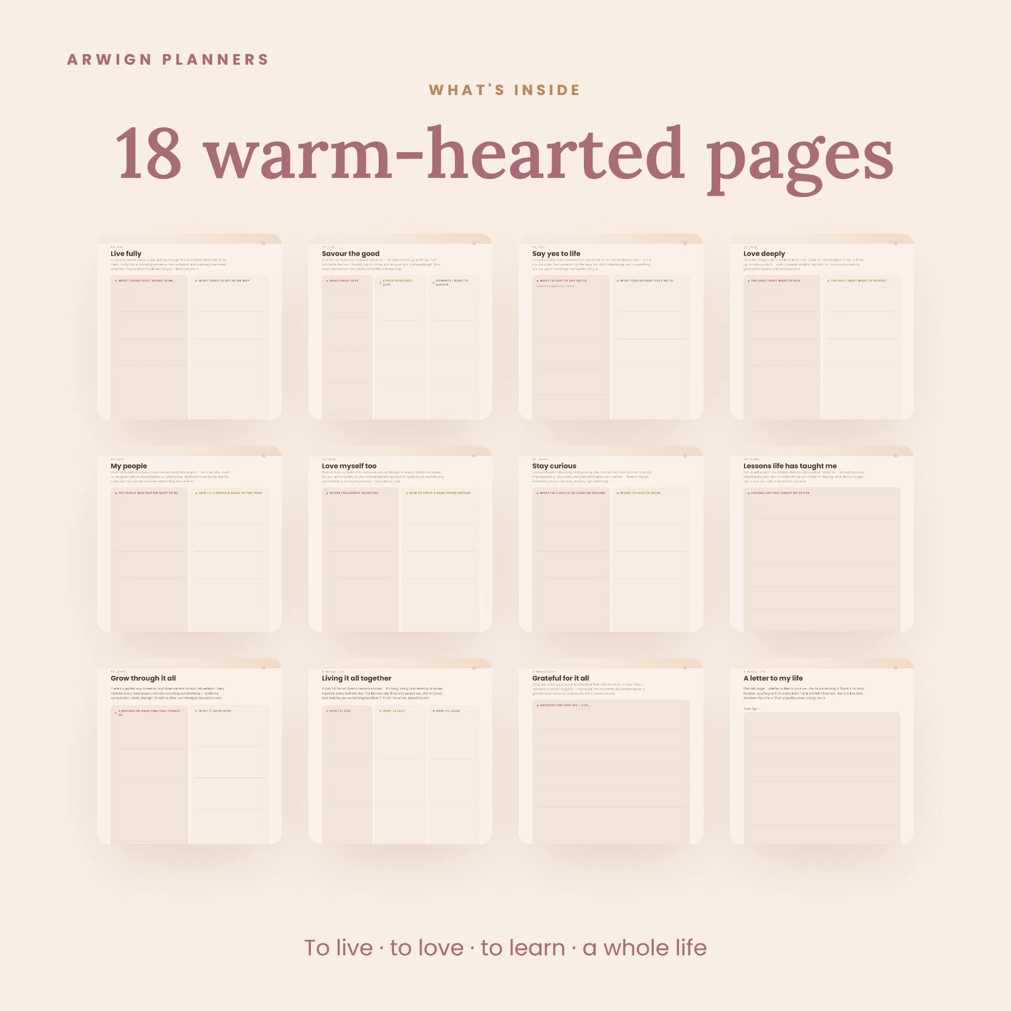 Live, Love & Learn — A Journal for a Full, Warm-Hearted Life — image 2