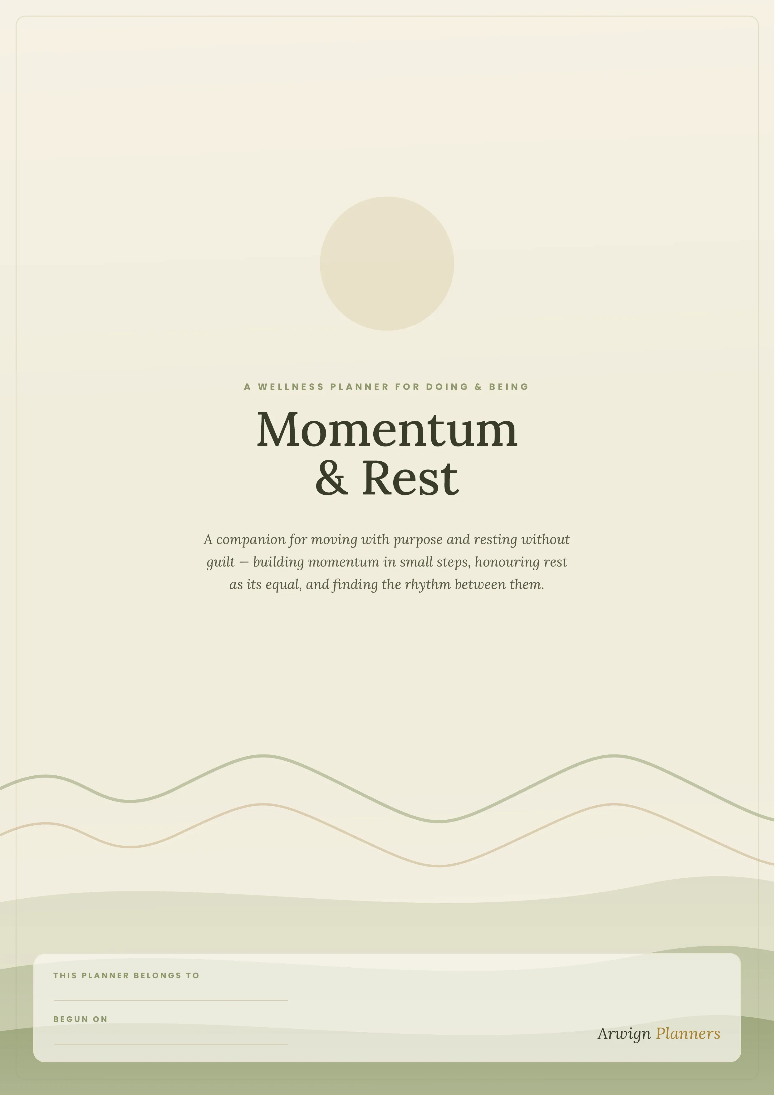 Momentum & Rest — A Wellness Planner for Doing & Being — image 2