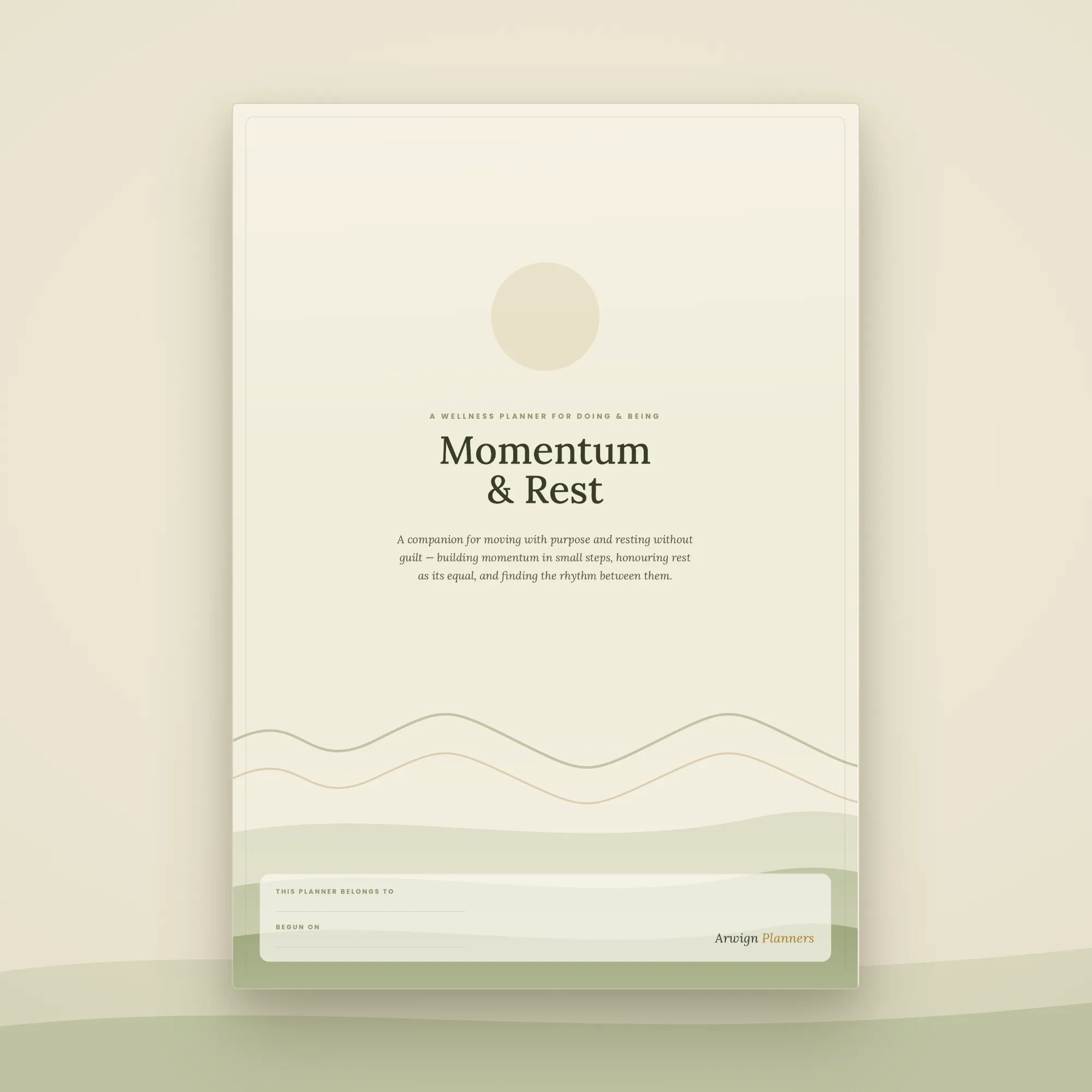 Momentum & Rest — A Wellness Planner for Doing & Being — image 3