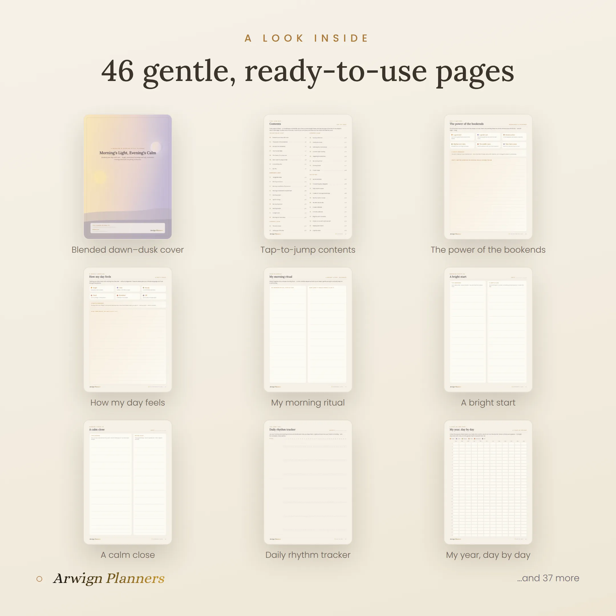 Morning's Light, Evening's Calm — A Morning & Evening Ritual Planner — image 2