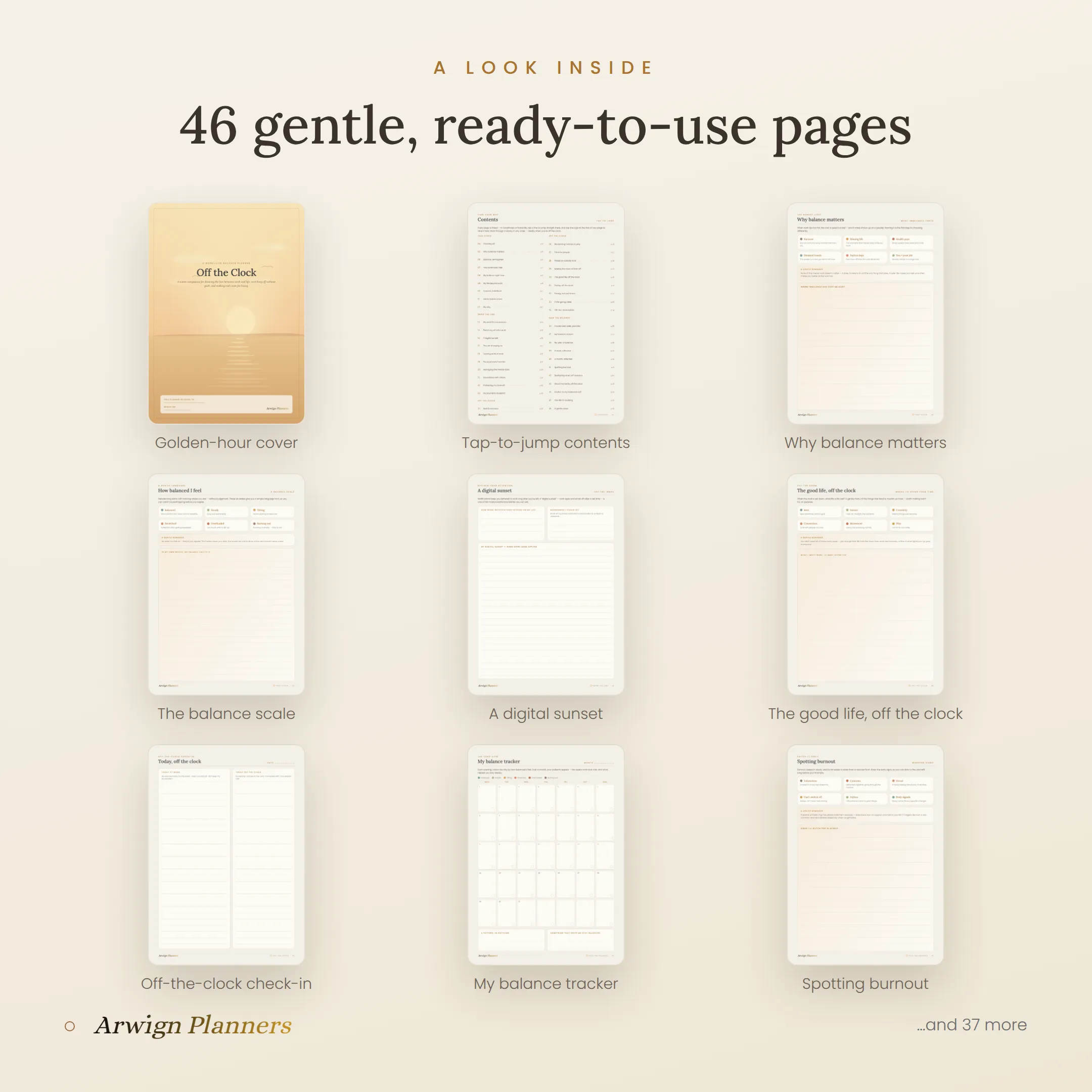 Off the Clock — A Work–Life Balance Planner — image 2