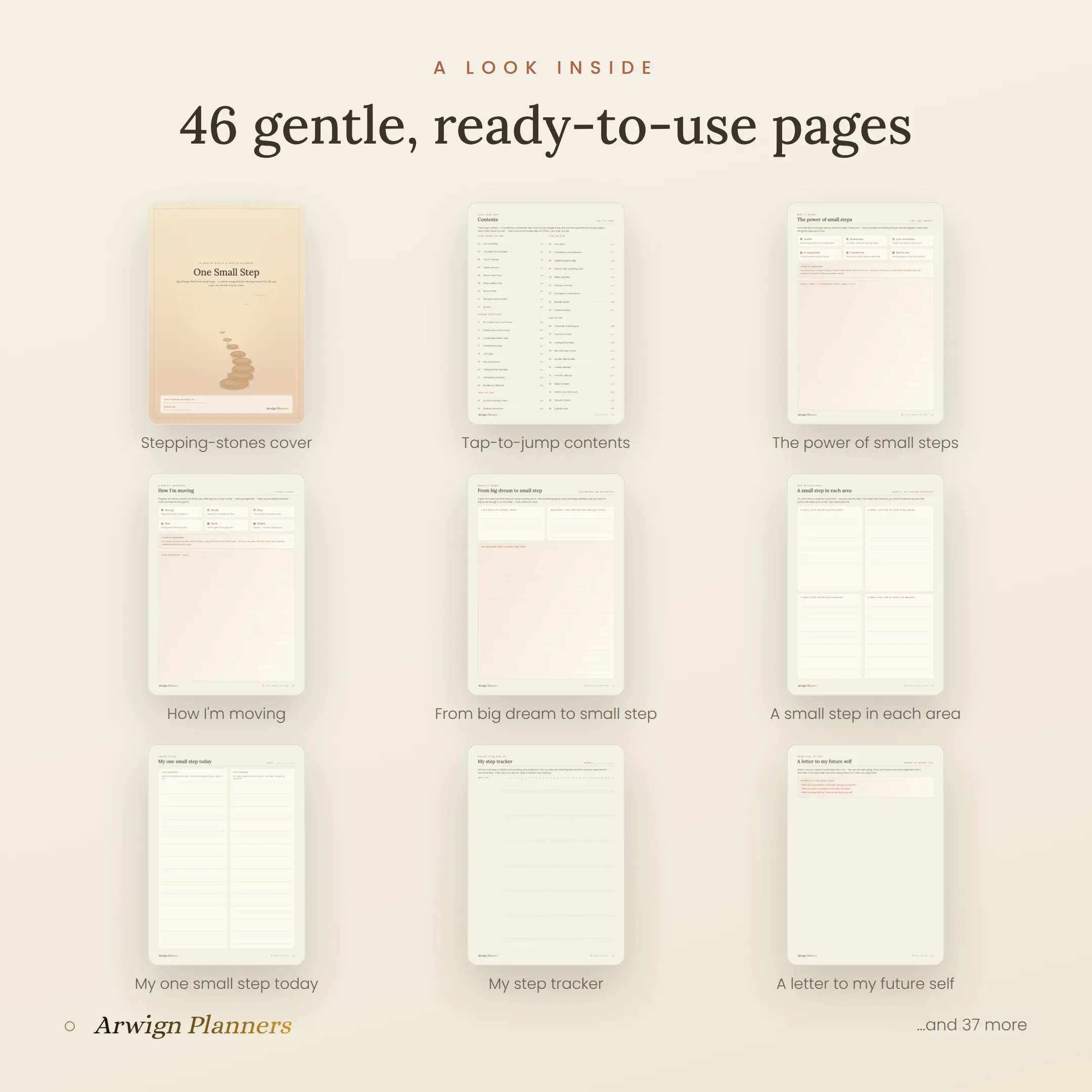One Small Step — A Gentle Goals & Habits Planner — image 2