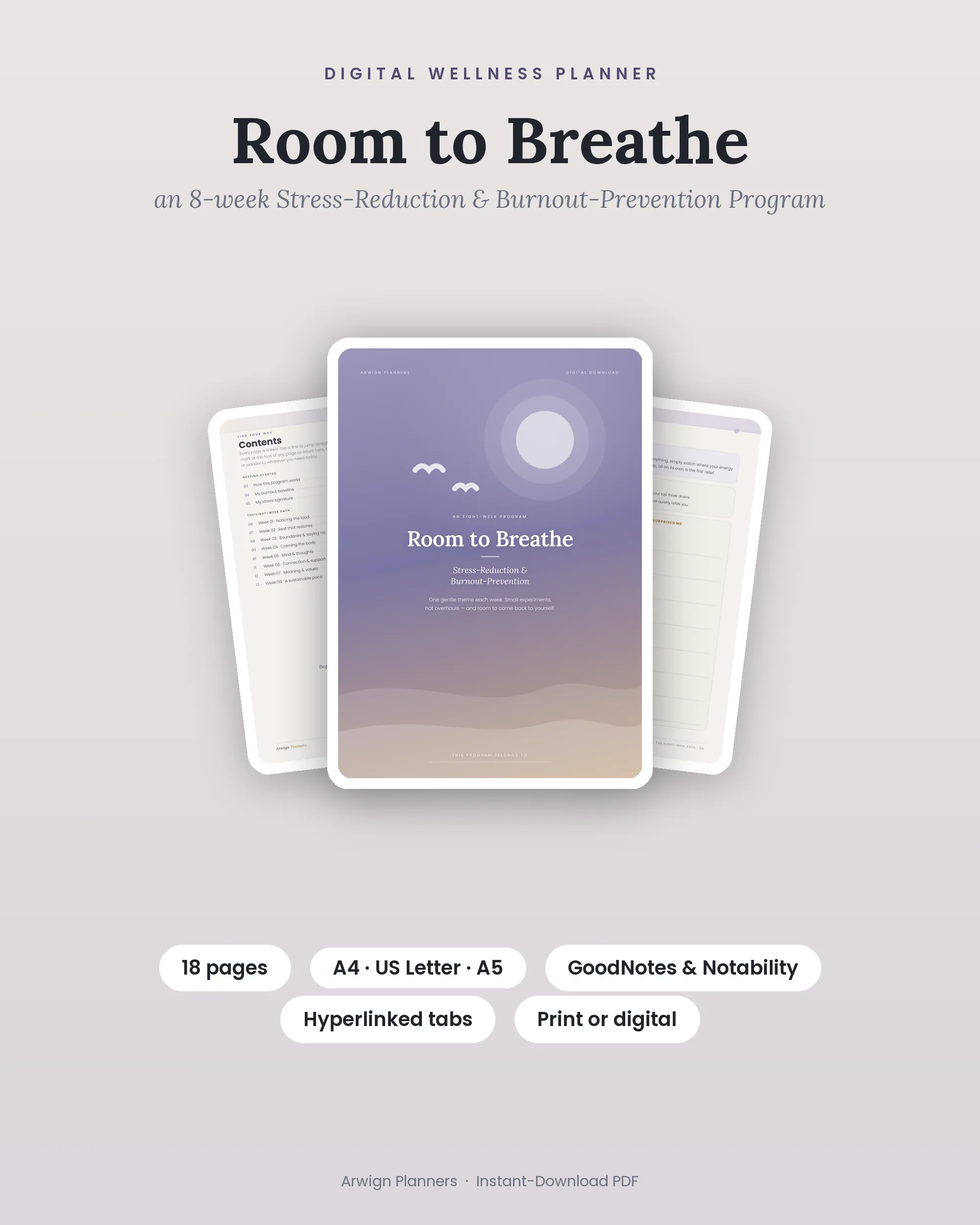 Room to Breathe — an 8-week Stress-Reduction & Burnout-Prevention Program cover