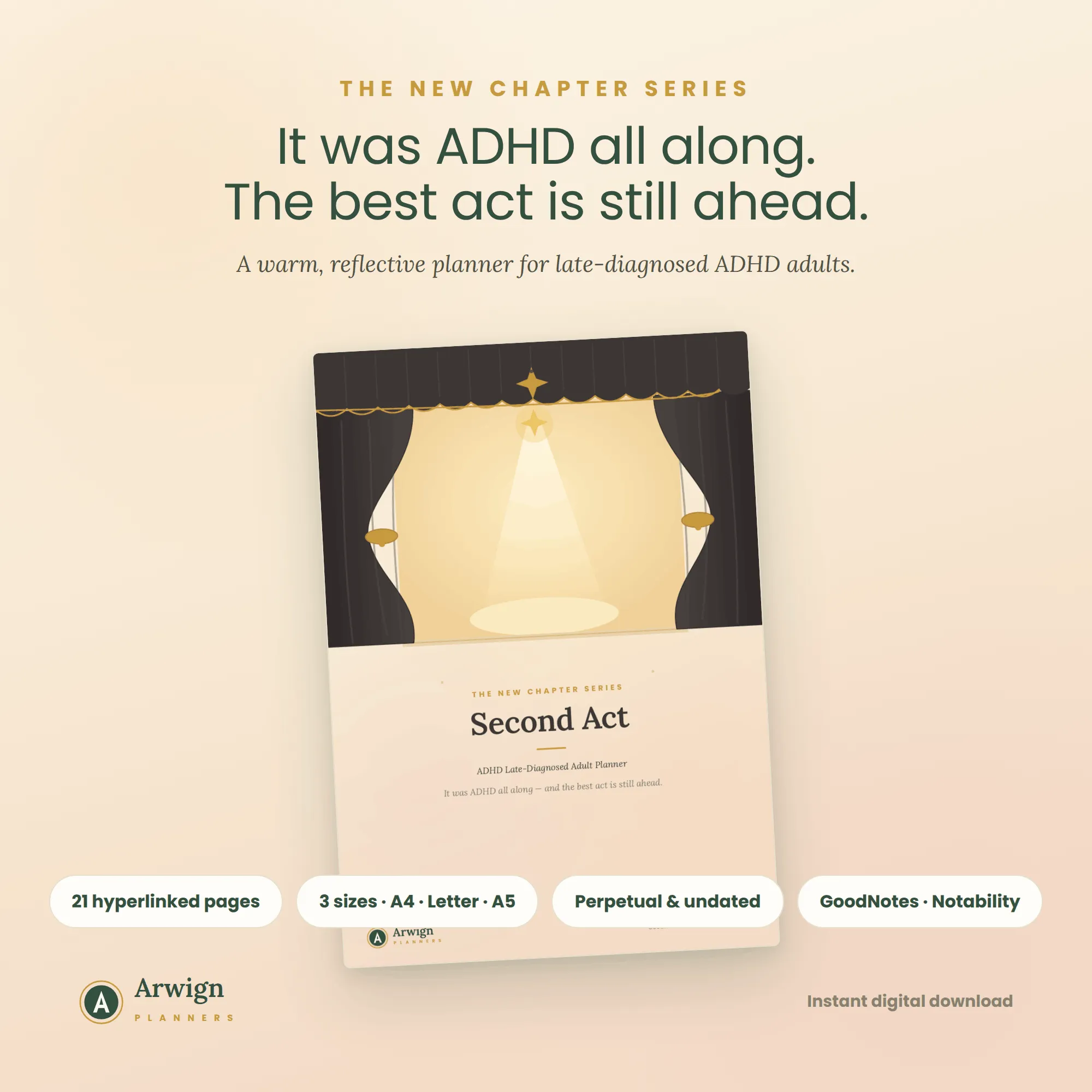 Second Act — ADHD Late-Diagnosed Adult Planner — image 2