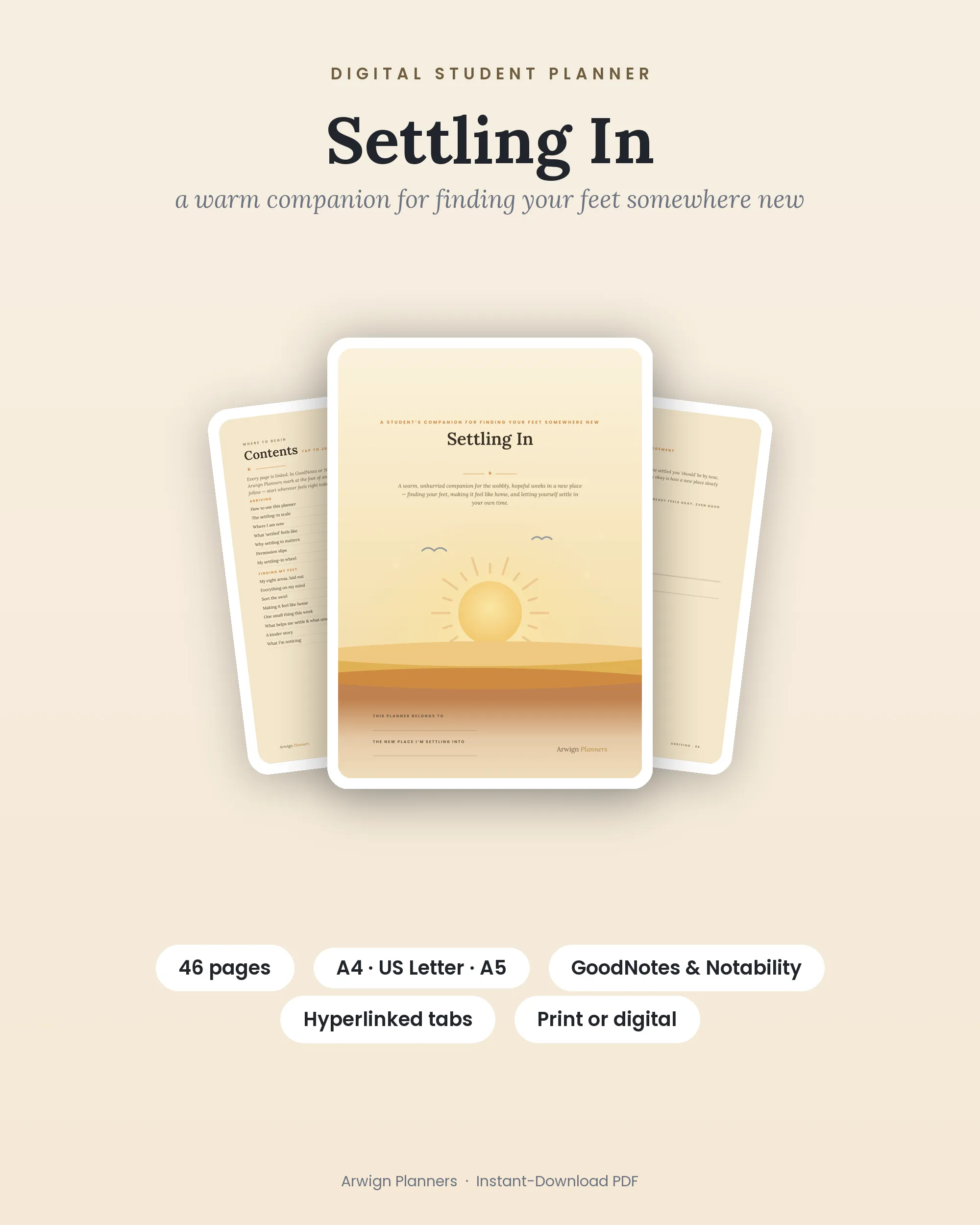 Settling In — a warm companion for finding your feet somewhere new cover