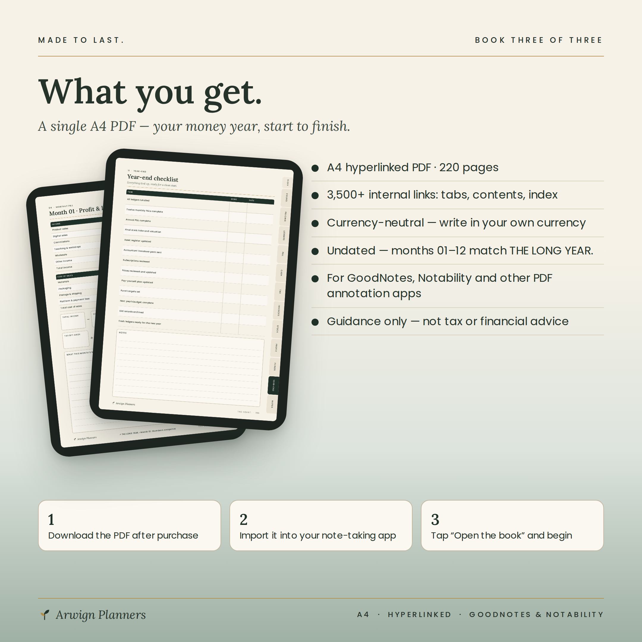 THE COUNT. — Bookkeeping & Pricing Planner for Makers — image 8