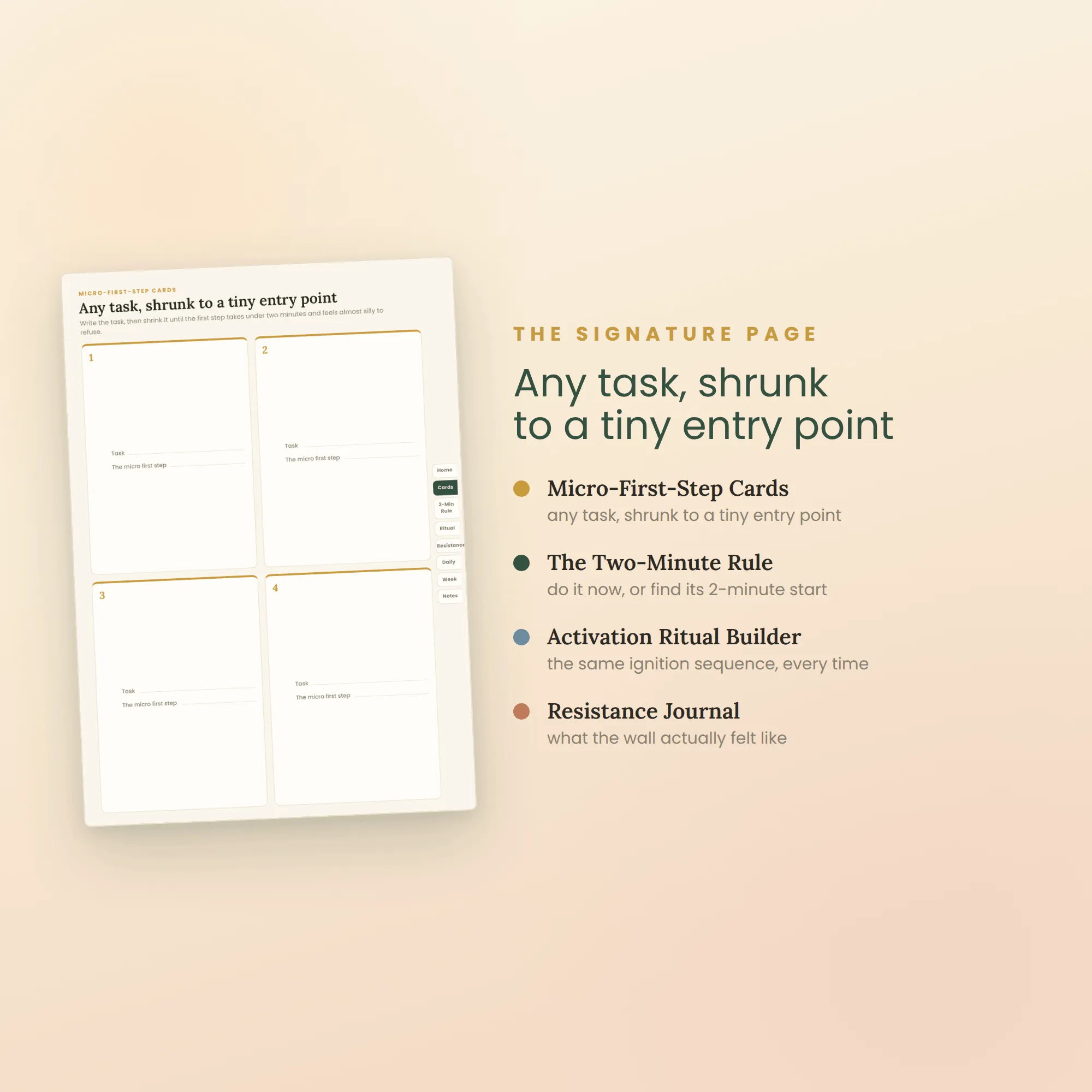 The First Five Minutes — ADHD Task Starter Planner — image 3