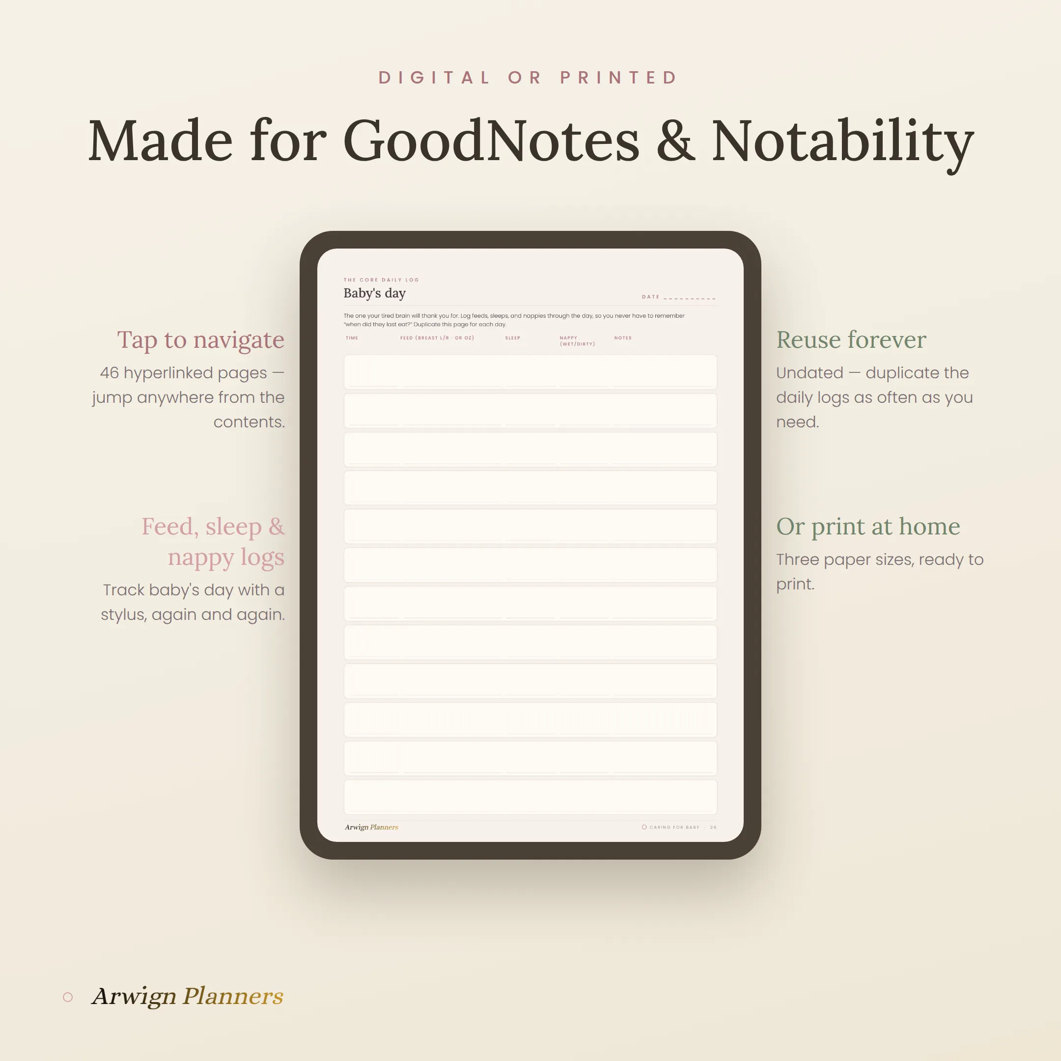 The Fourth Trimester — A Postpartum Recovery & Newborn Care Planner — image 3