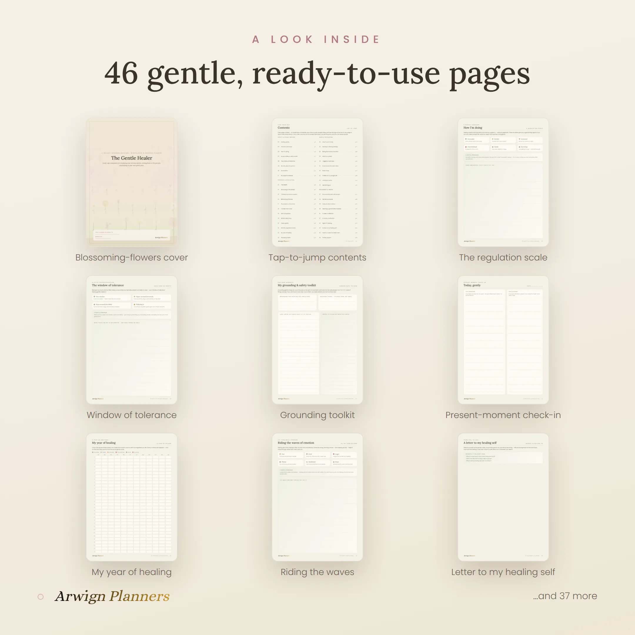 The Gentle Healer — A Trauma-Informed Recovery, Mindfulness & Presence Planner — image 2