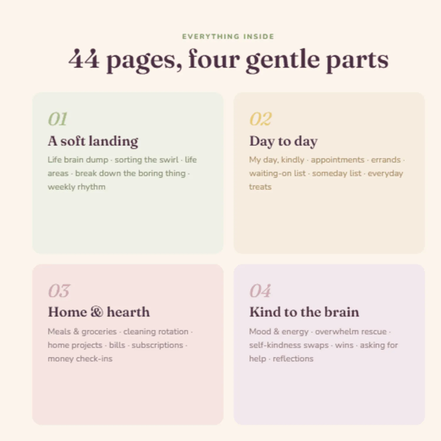 The Kind Brain — ADHD Daily Life Planner — image 3