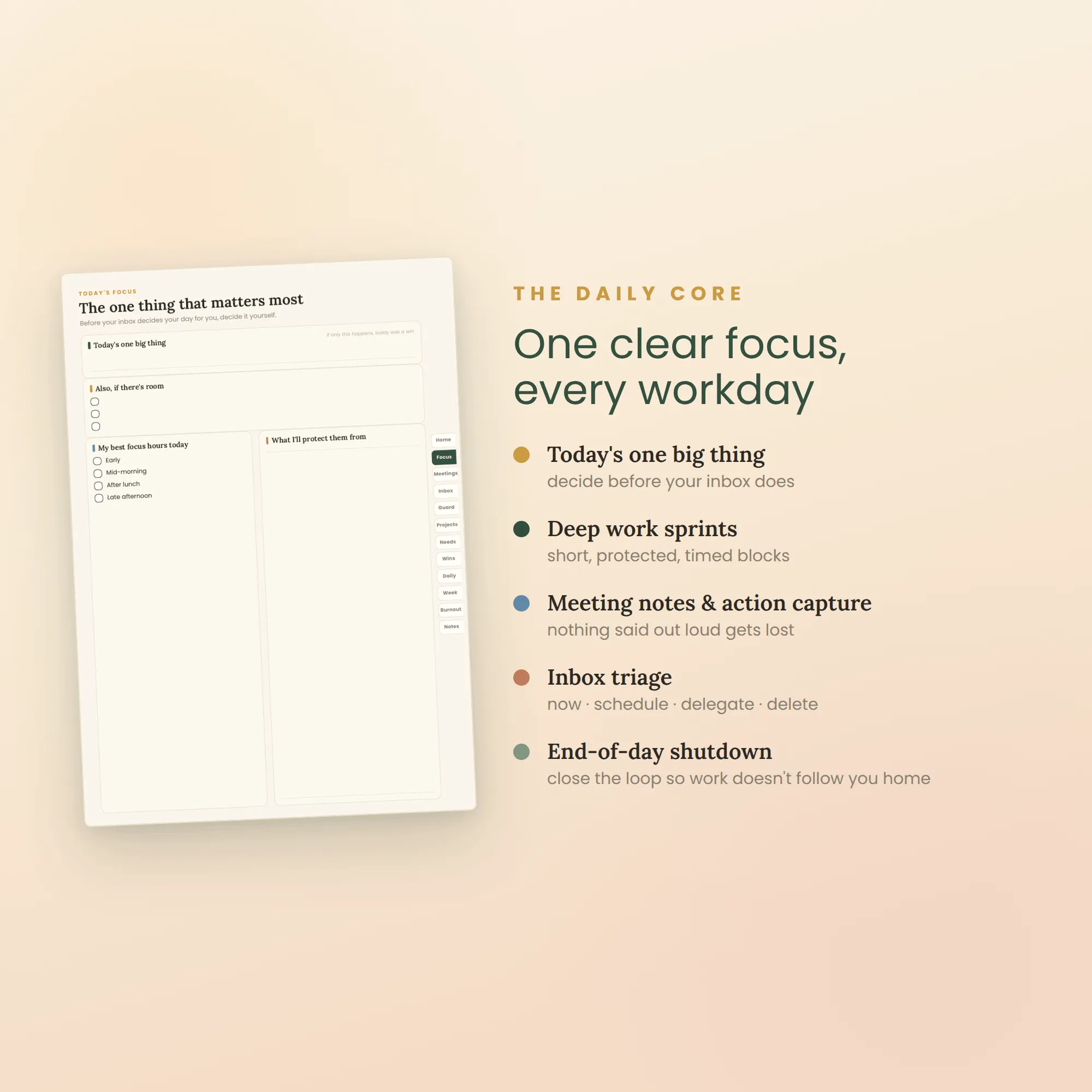 The Nine to Five Brain — ADHD Work Planner — image 4