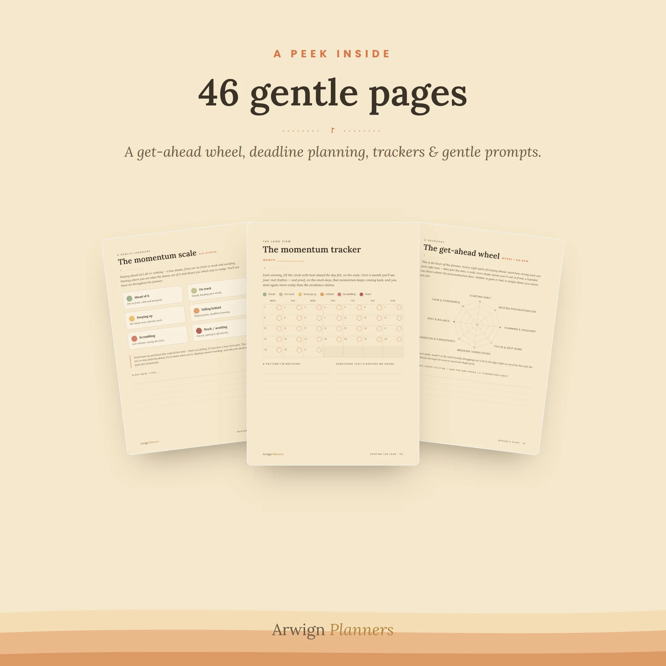 The One Step Ahead — a warm, anti-procrastination planner for university and college students — image 2
