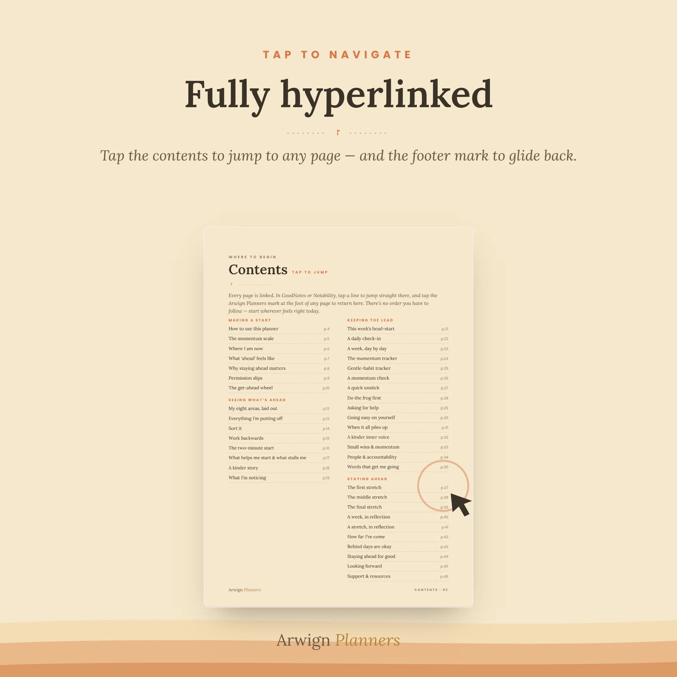 The One Step Ahead — a warm, anti-procrastination planner for university and college students — image 3